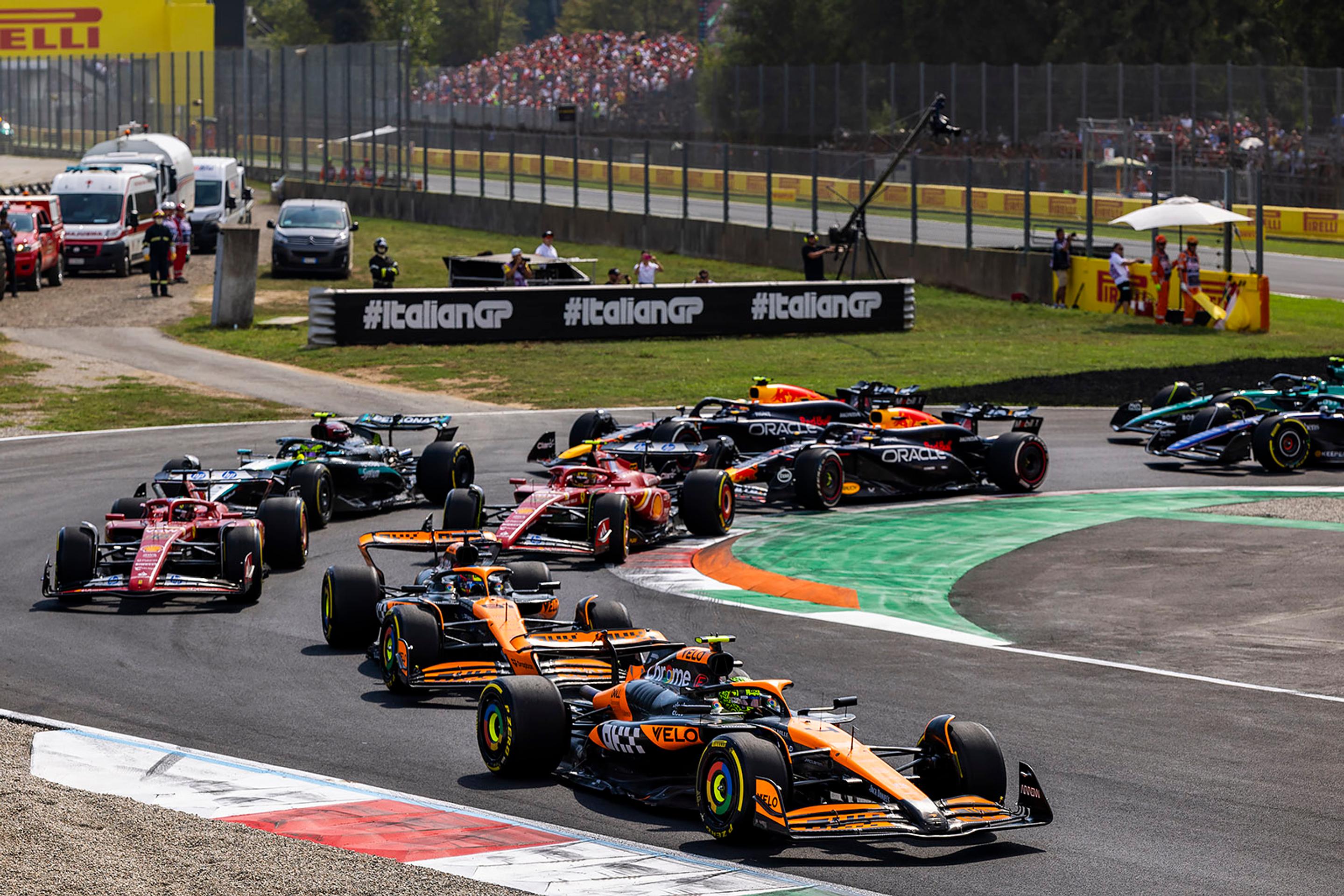 Štart Veľkej ceny Talianska.