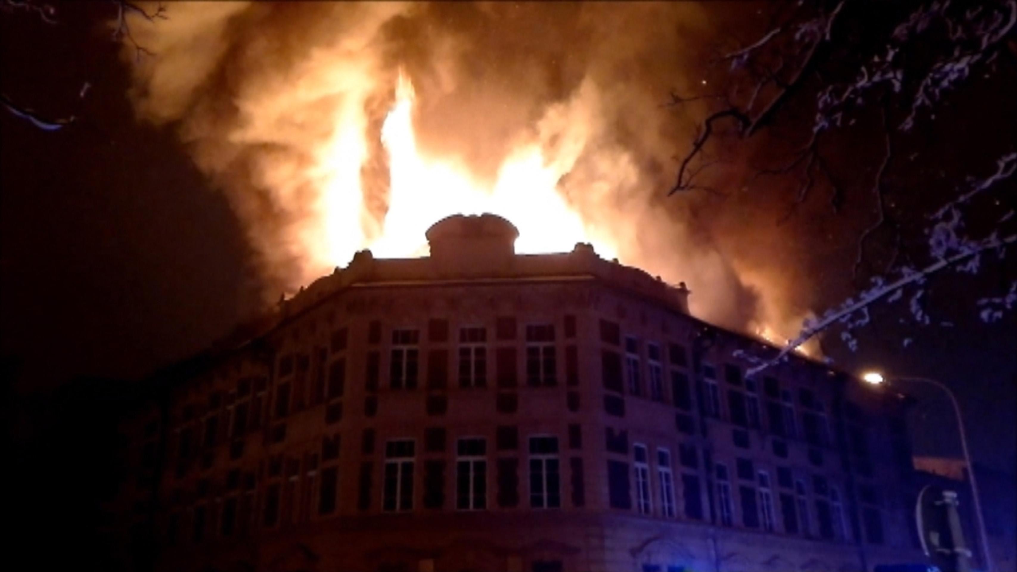 Požiar bol masívny.