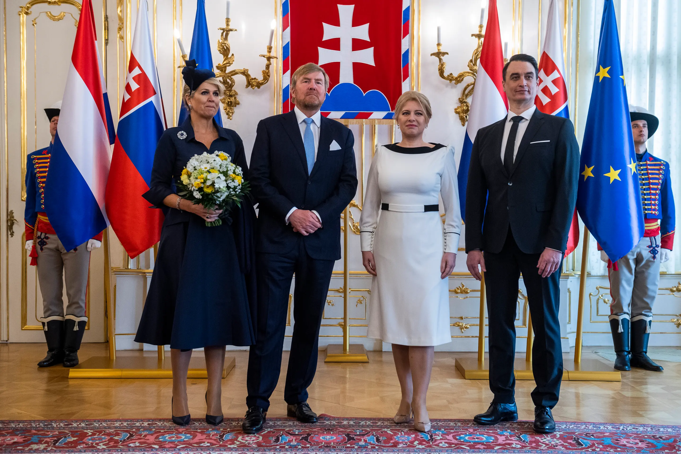 Holandský kráľovský pár na návšteve Slovenska.