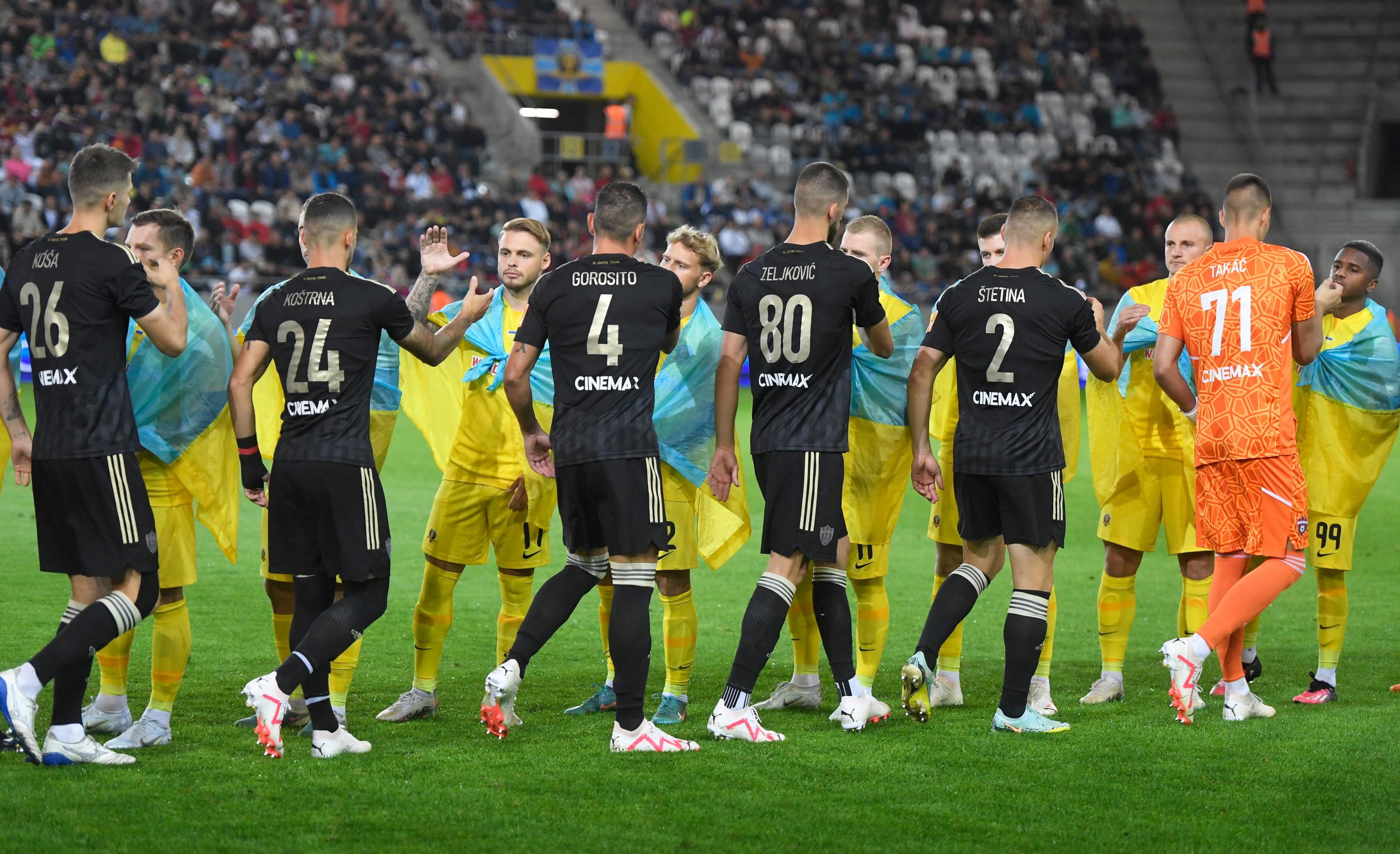 Nástup pred zápasom