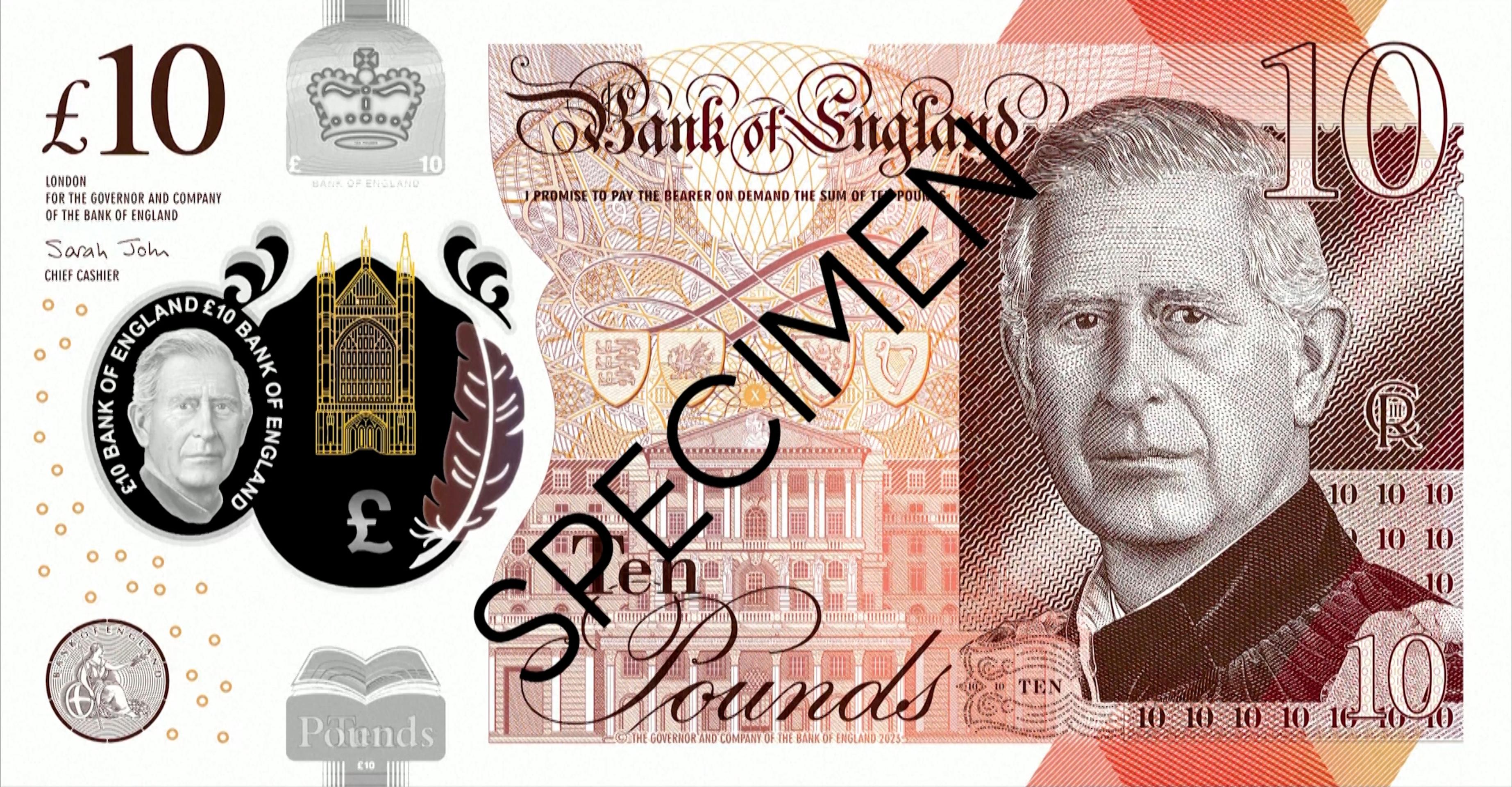 10-librová bankovka.