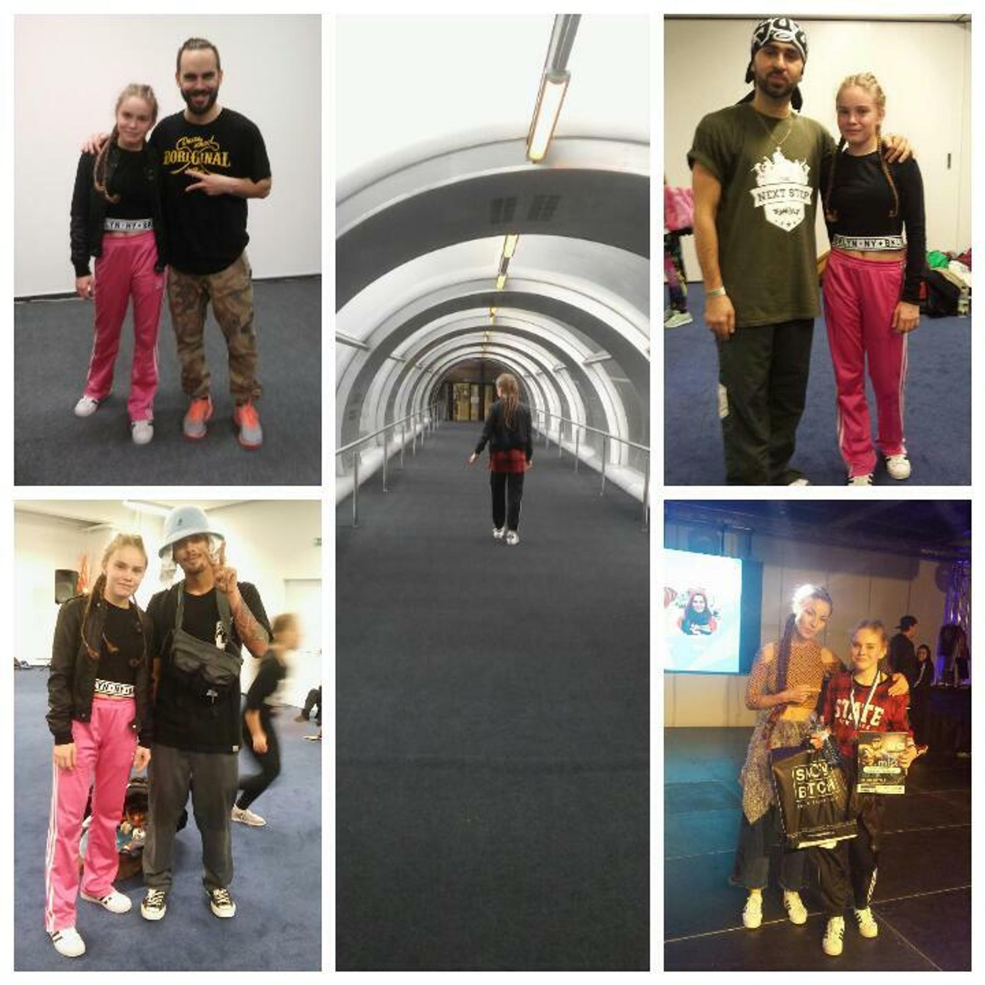 Veronika spolu s tanečnými lektormi. 