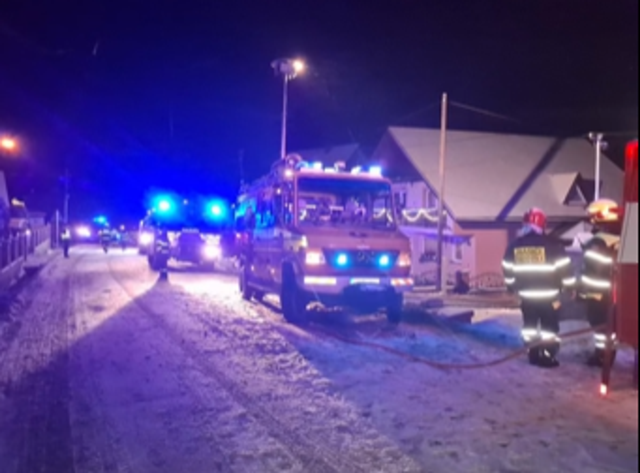 Nočný požiar v Radôstke.