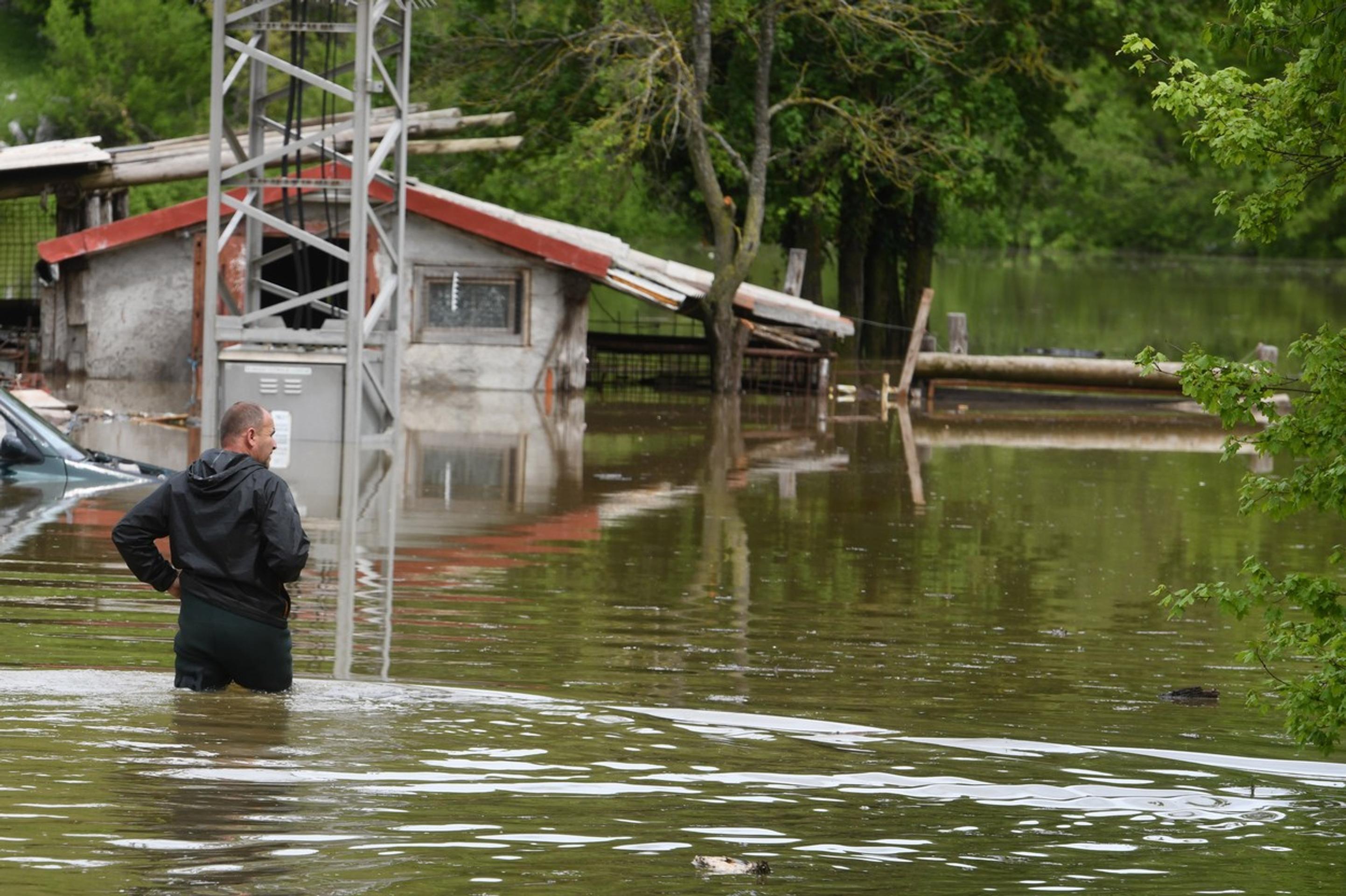 Povodne v Chorvátsku.