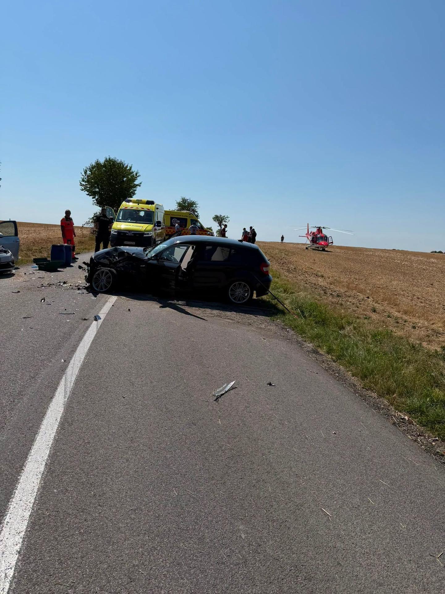 Vážna nehoda pri Zlatých Moravciach