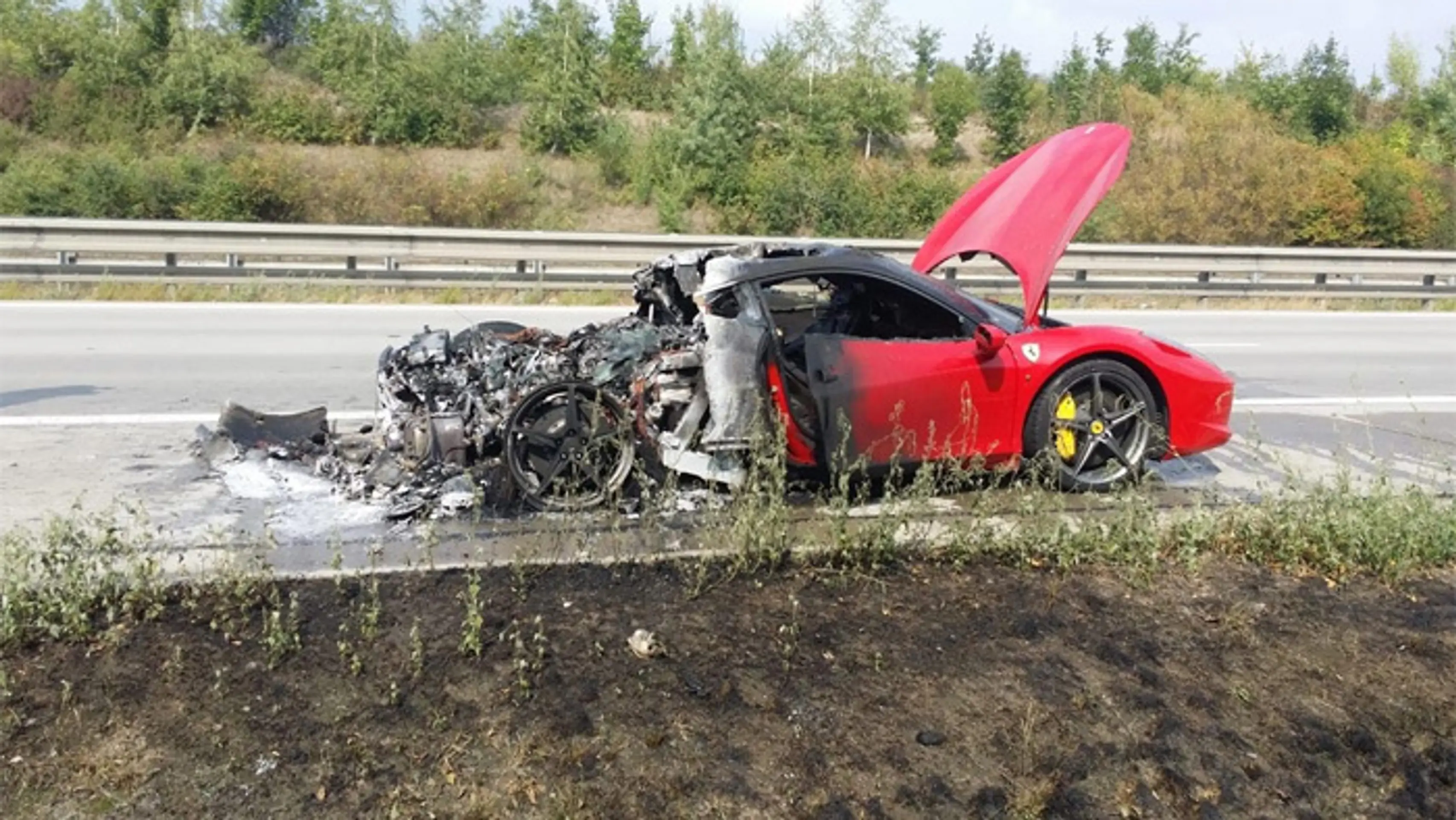 Požiar Ferrari.