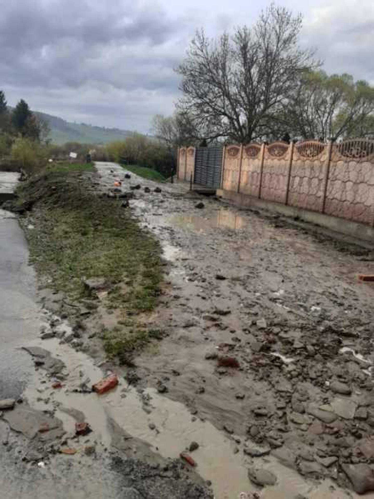Povodeň v obci Babín