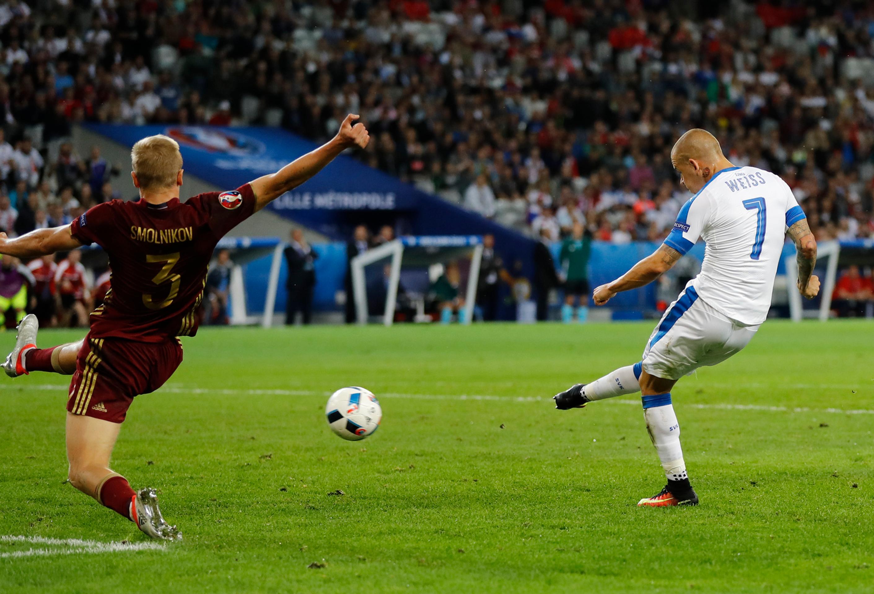 Vladimír Weiss otvoril skóre stretnutia Rusko - Slovensko.
