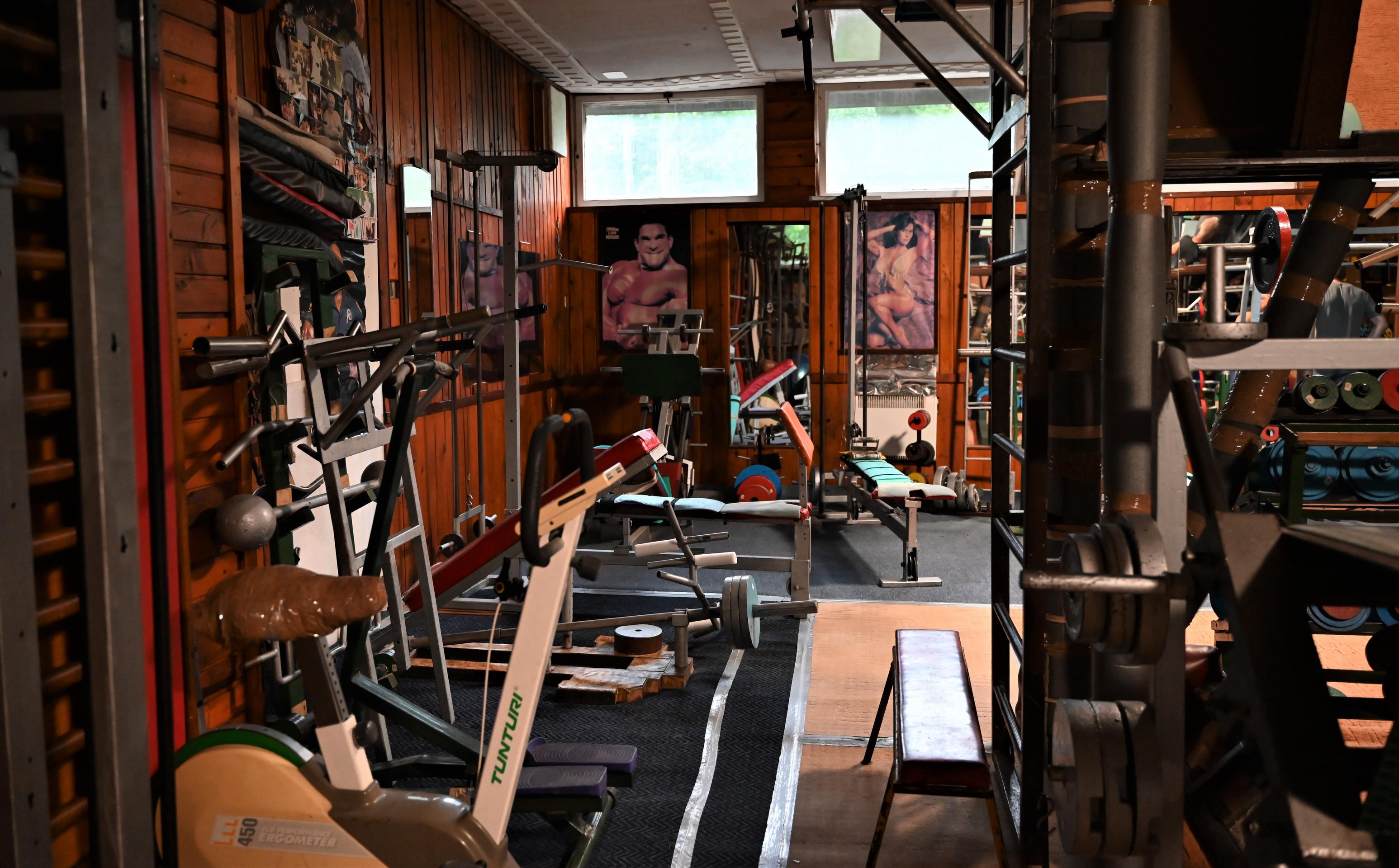 Priestory posilňovne v Rači.