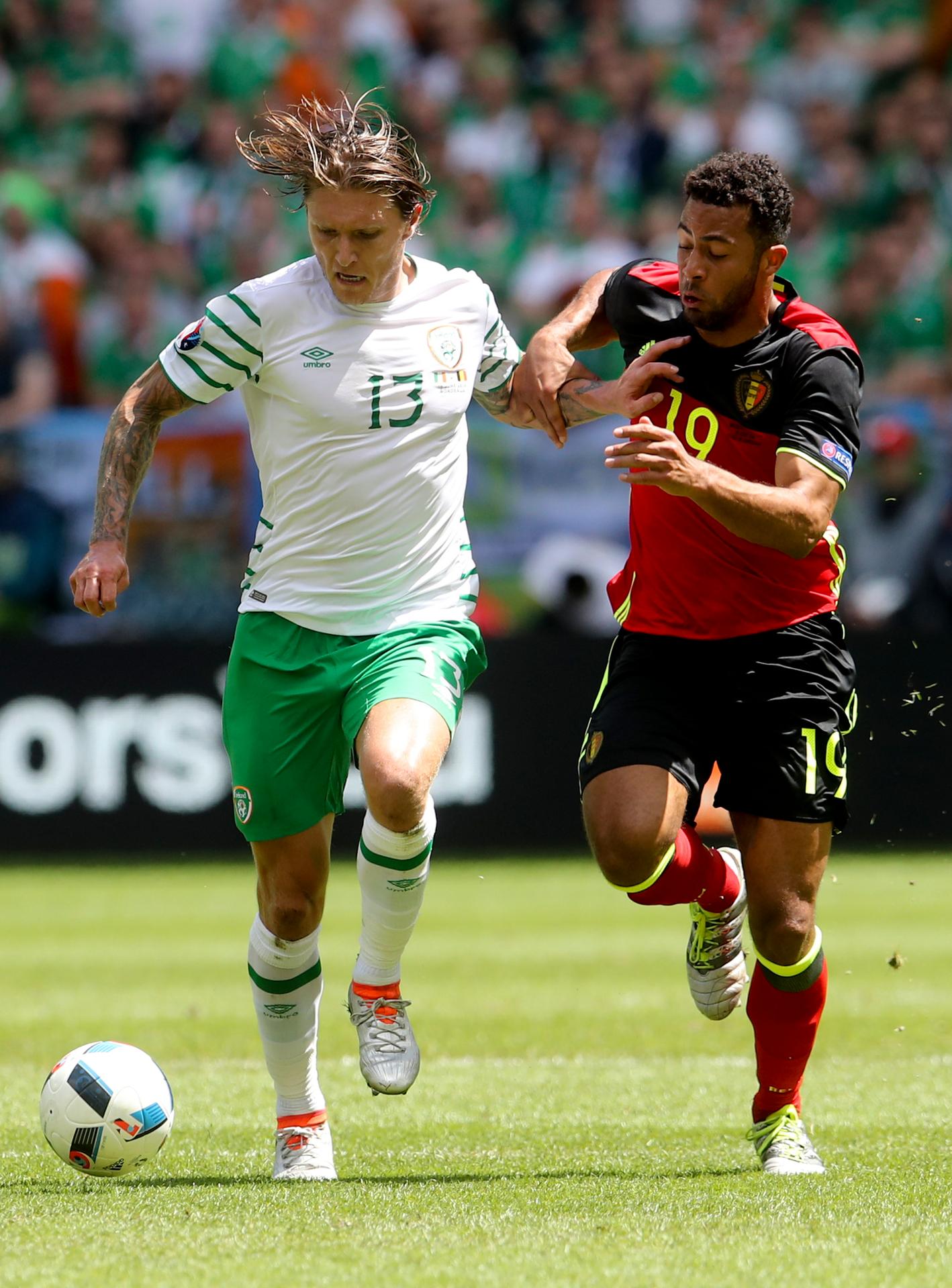 Snímky zo zápasu Belgicko - Írsko