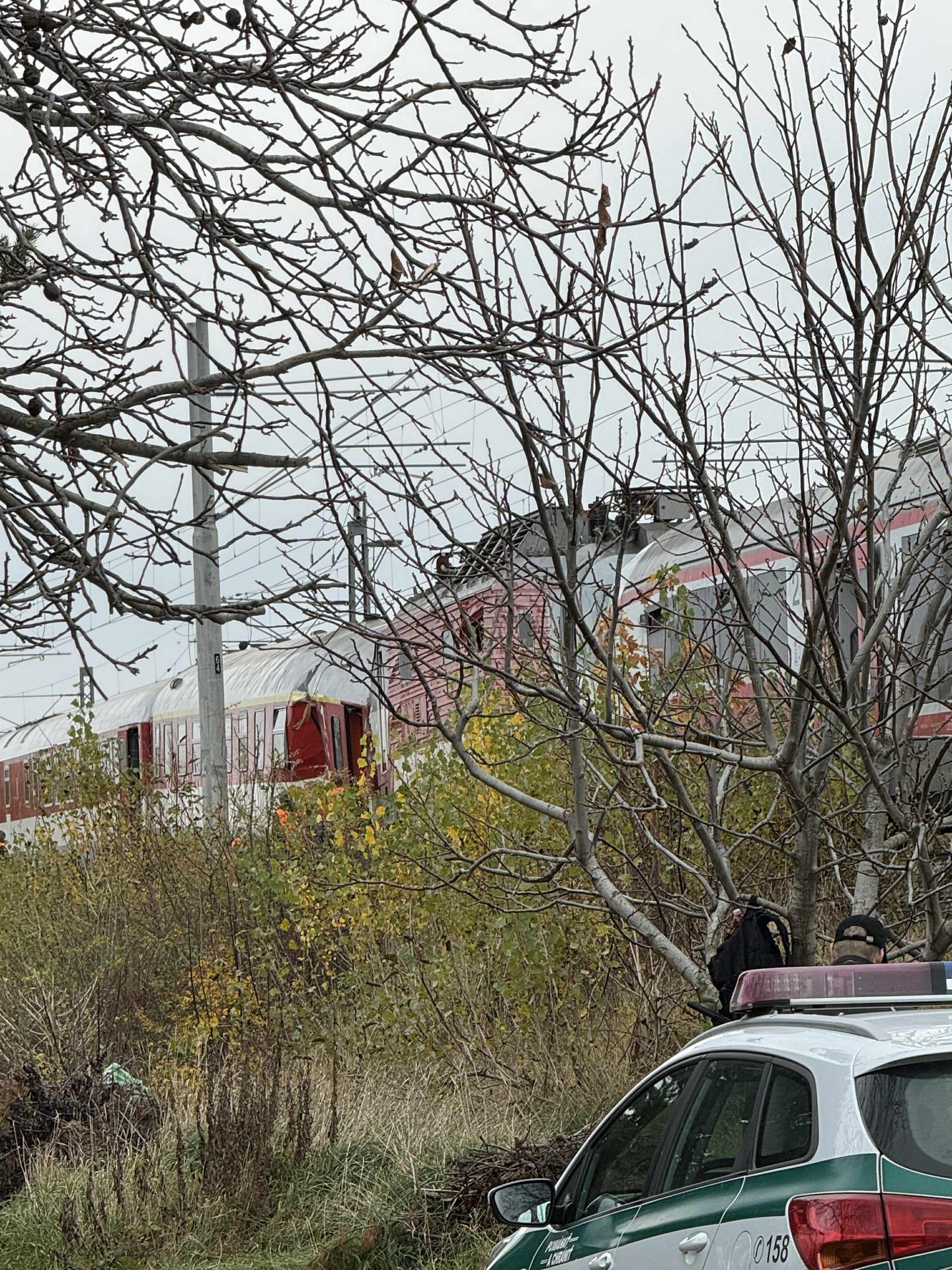 Deň po zrážke vlakov pri Pezinku