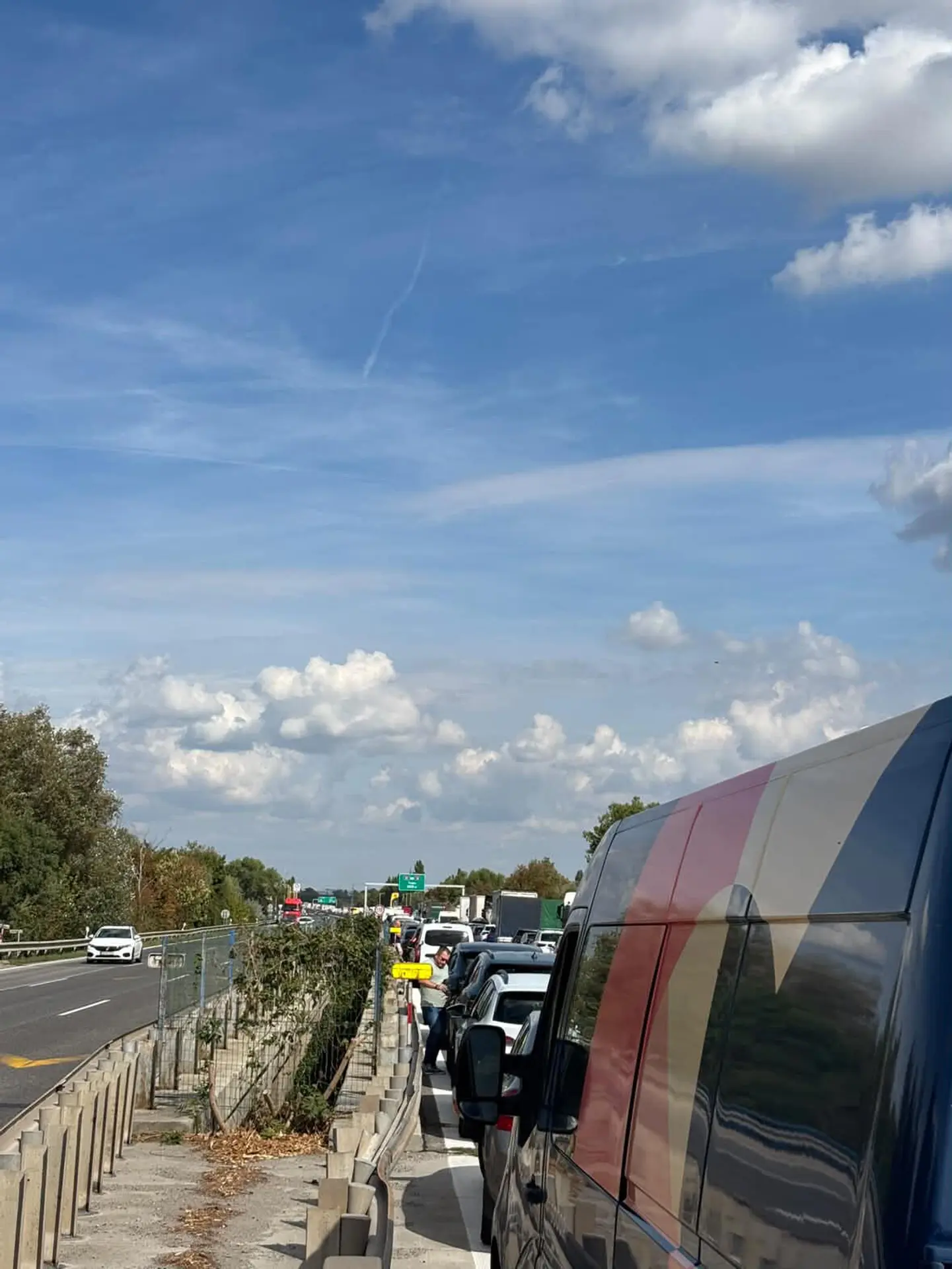 Nehoda na diaľnici D1 pri Trnave 
