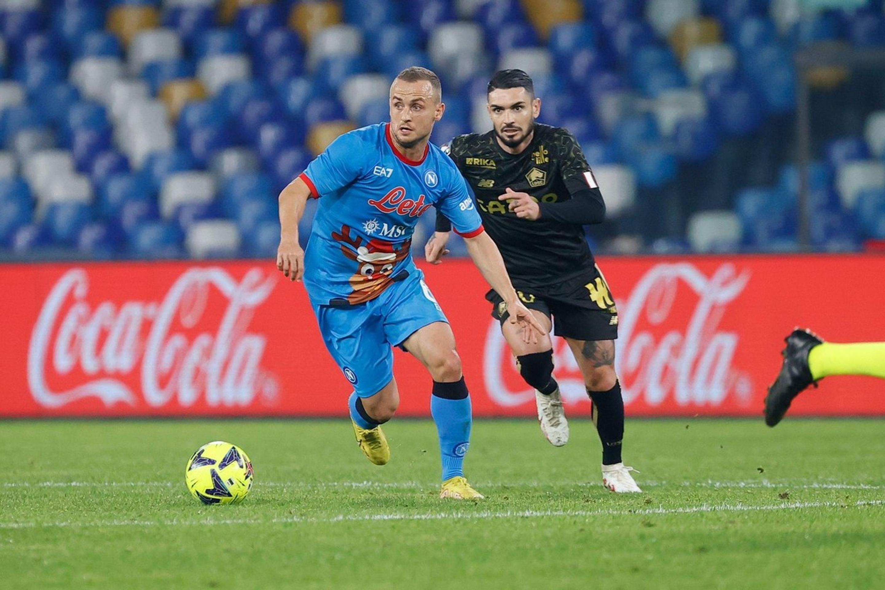 Stanislav Lobotka počas zápasu Ligy majstrov proti Lille.