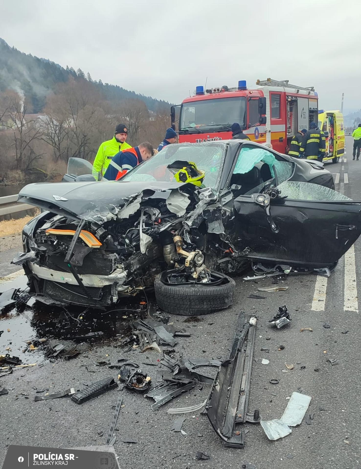Nehoda pred Ružomberkom.