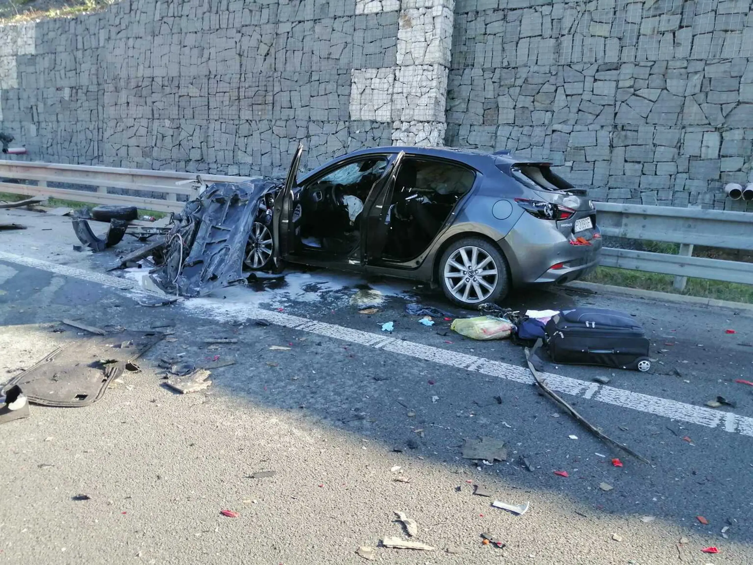 Havarované auto.