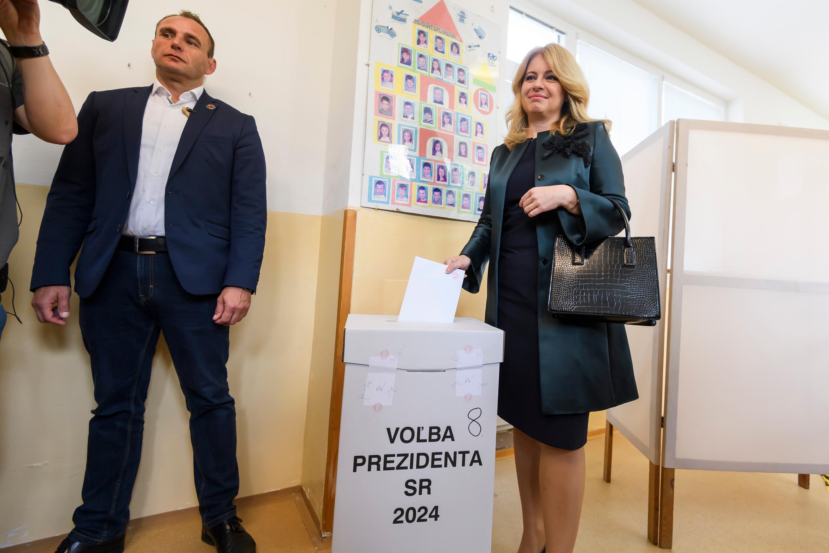 Prezidentka Zuzana Čaputová odvolila v Pezinku.