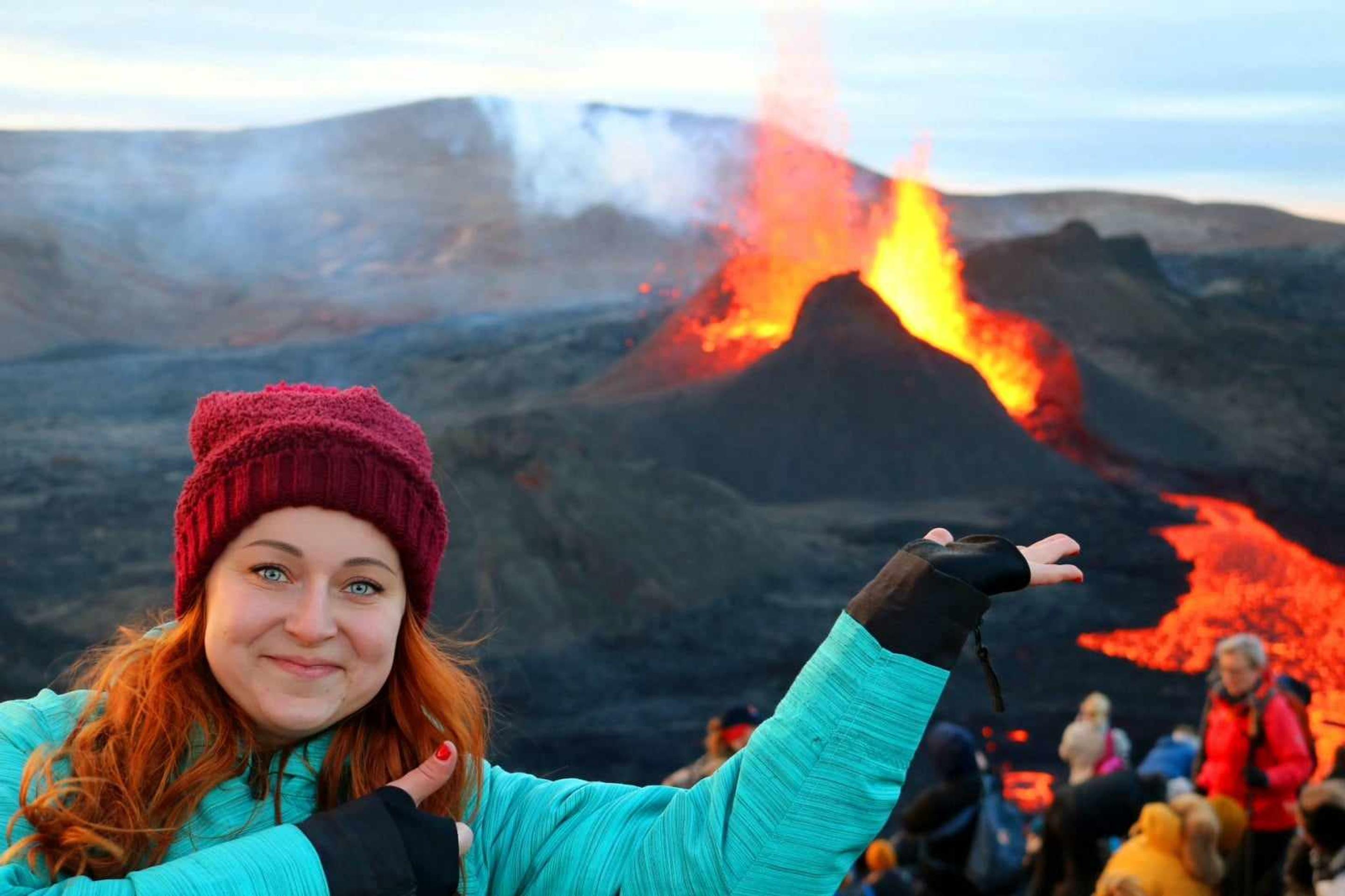 Slovenka Lucia na Islande.