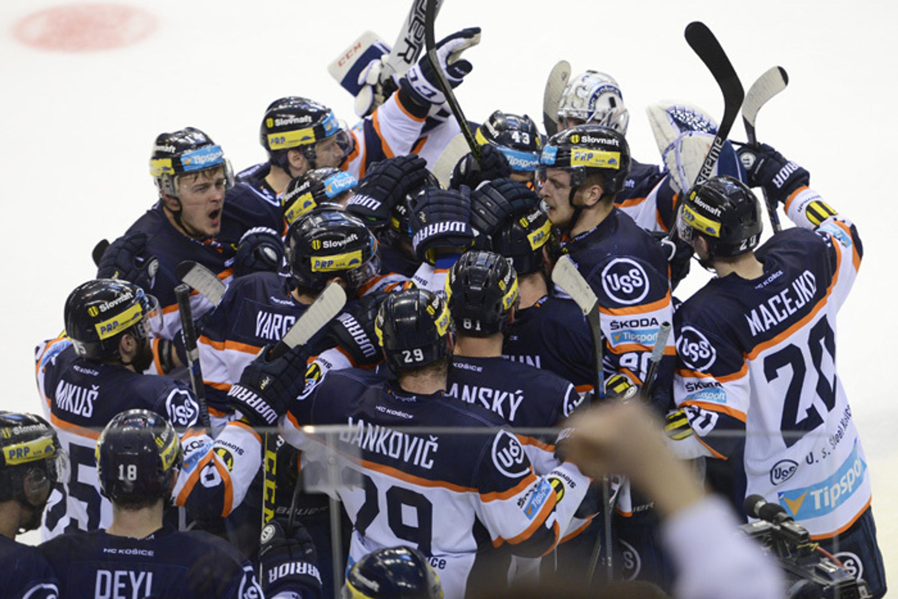 Košická radosť po výhre nad Banskou Bystricou.