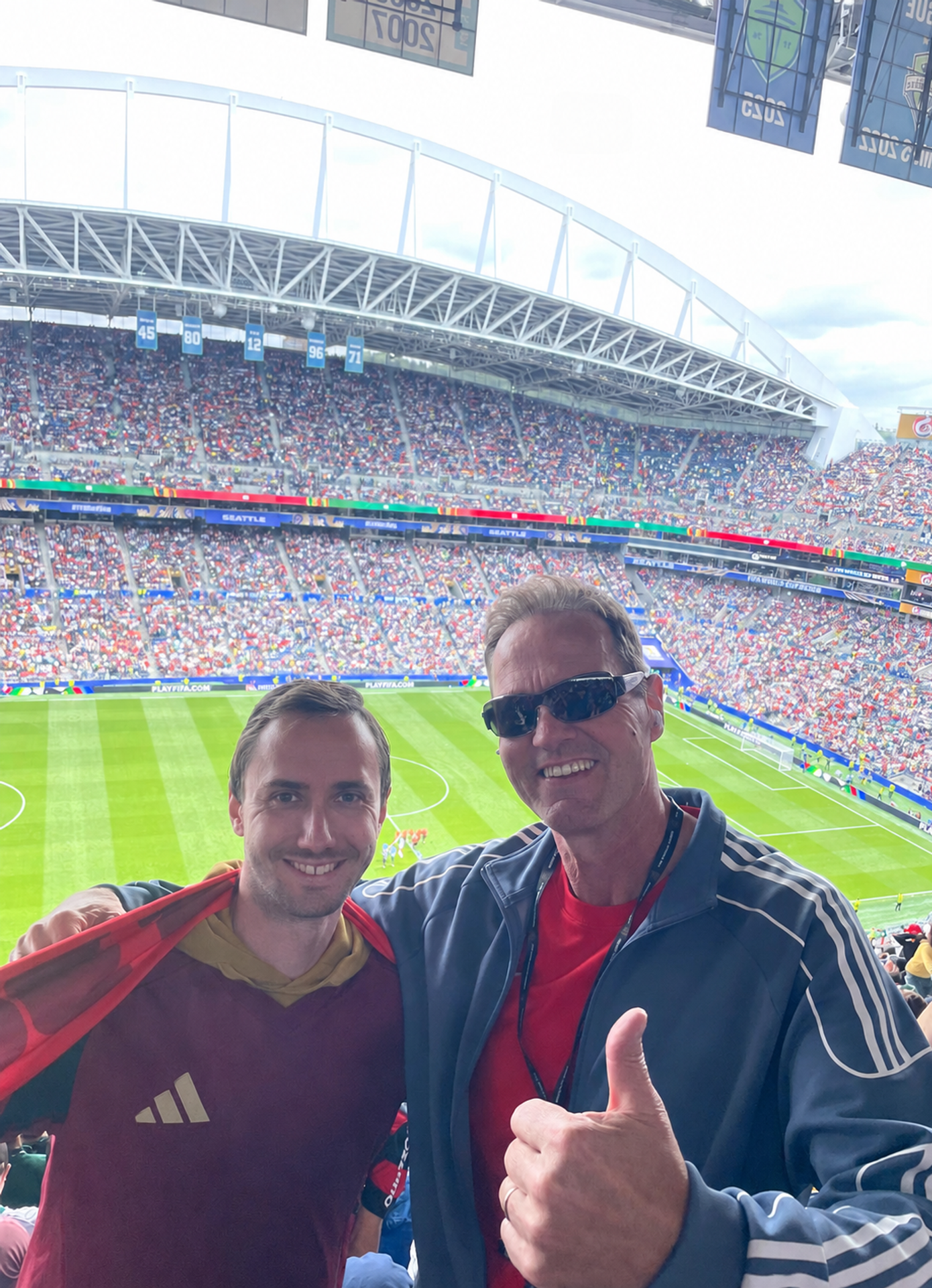 Tomáš osobne navštívil aj duel medzi Belgickom a Senegalom v Seattli.