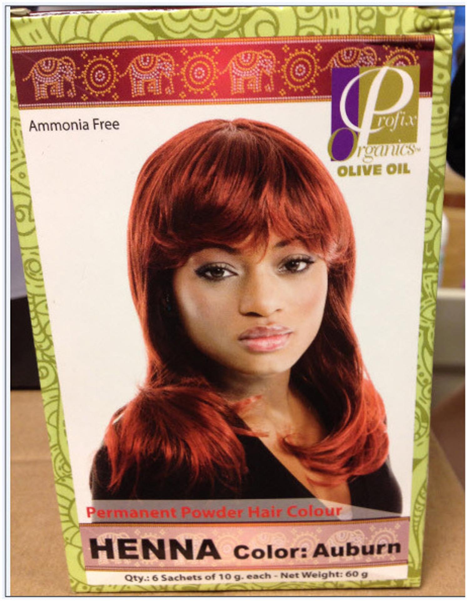 Permanent Powder Hair Colour - Henna – výrobok na farbenie vlasov.