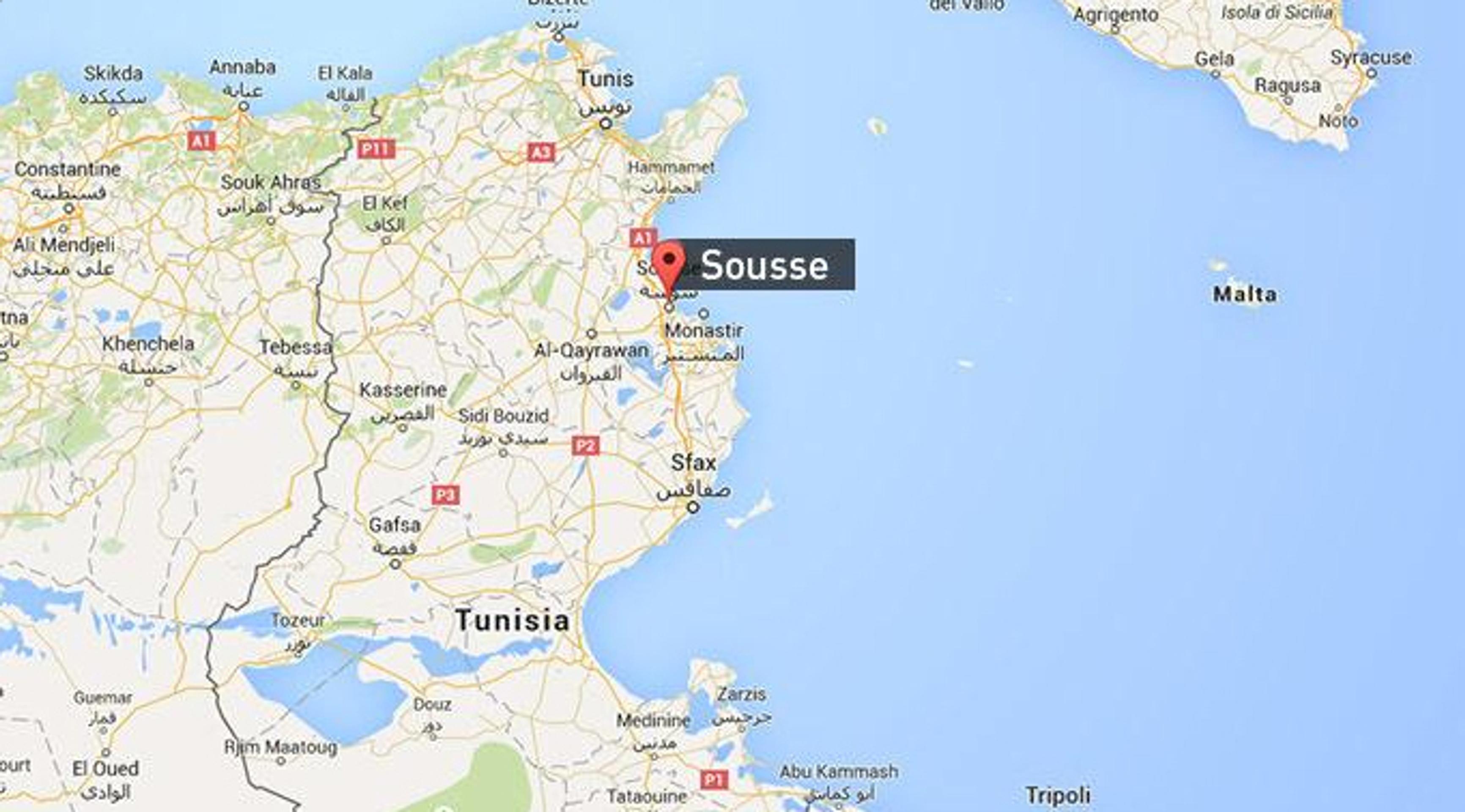 Útok sa stal na tomto mieste.