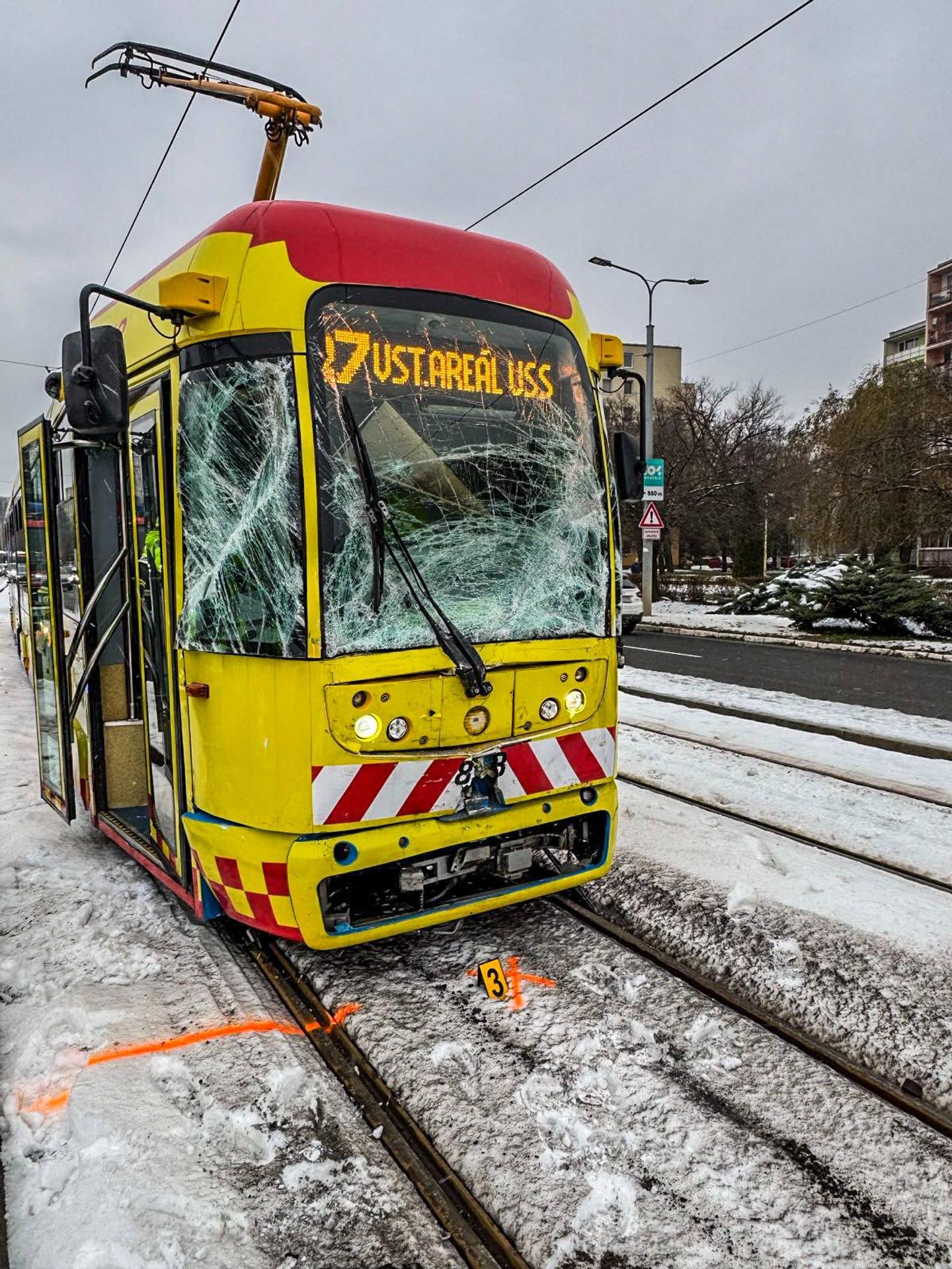 Zrážka električiek v Košiciach