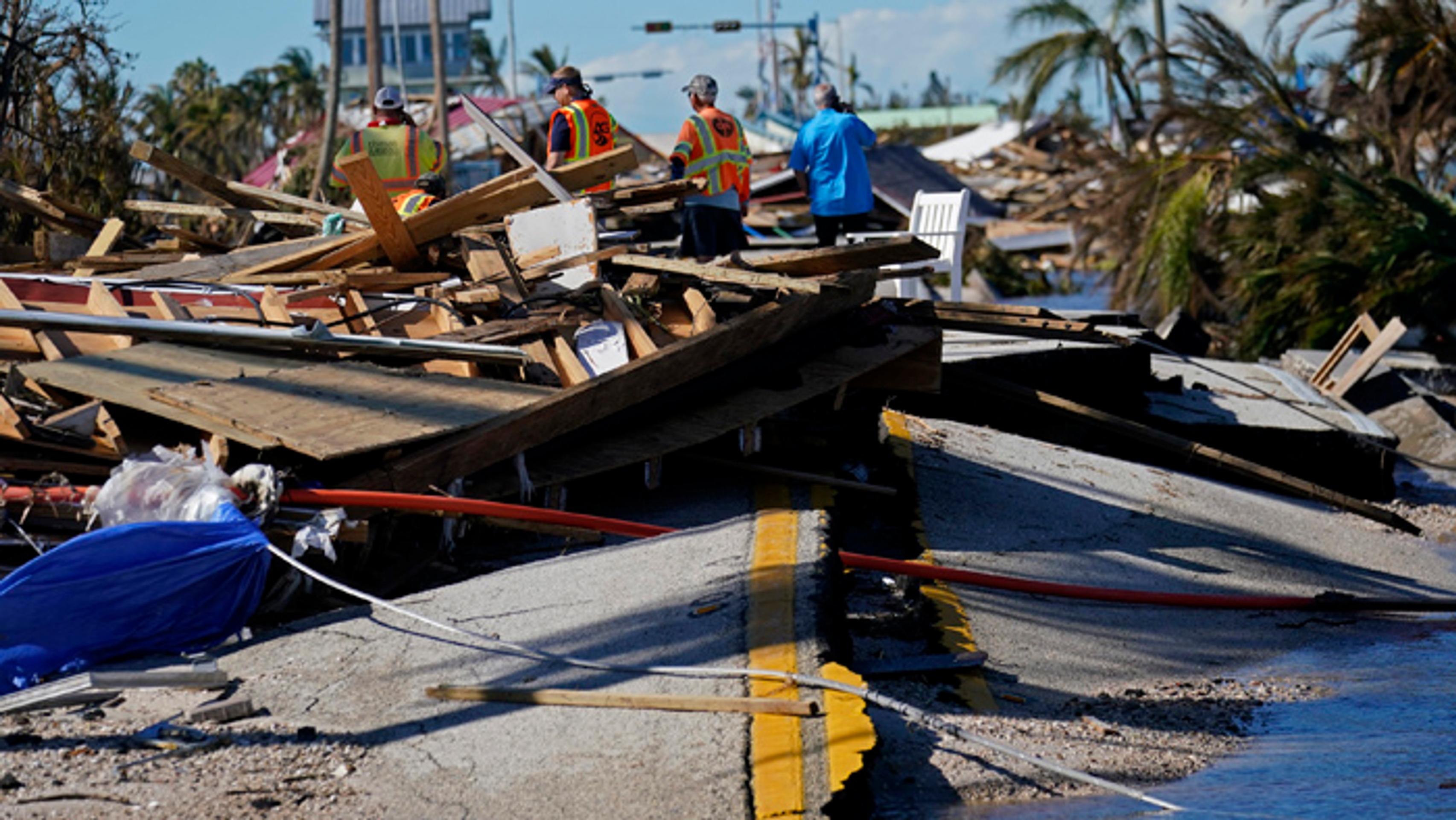 Následky po hurikáne Ian.