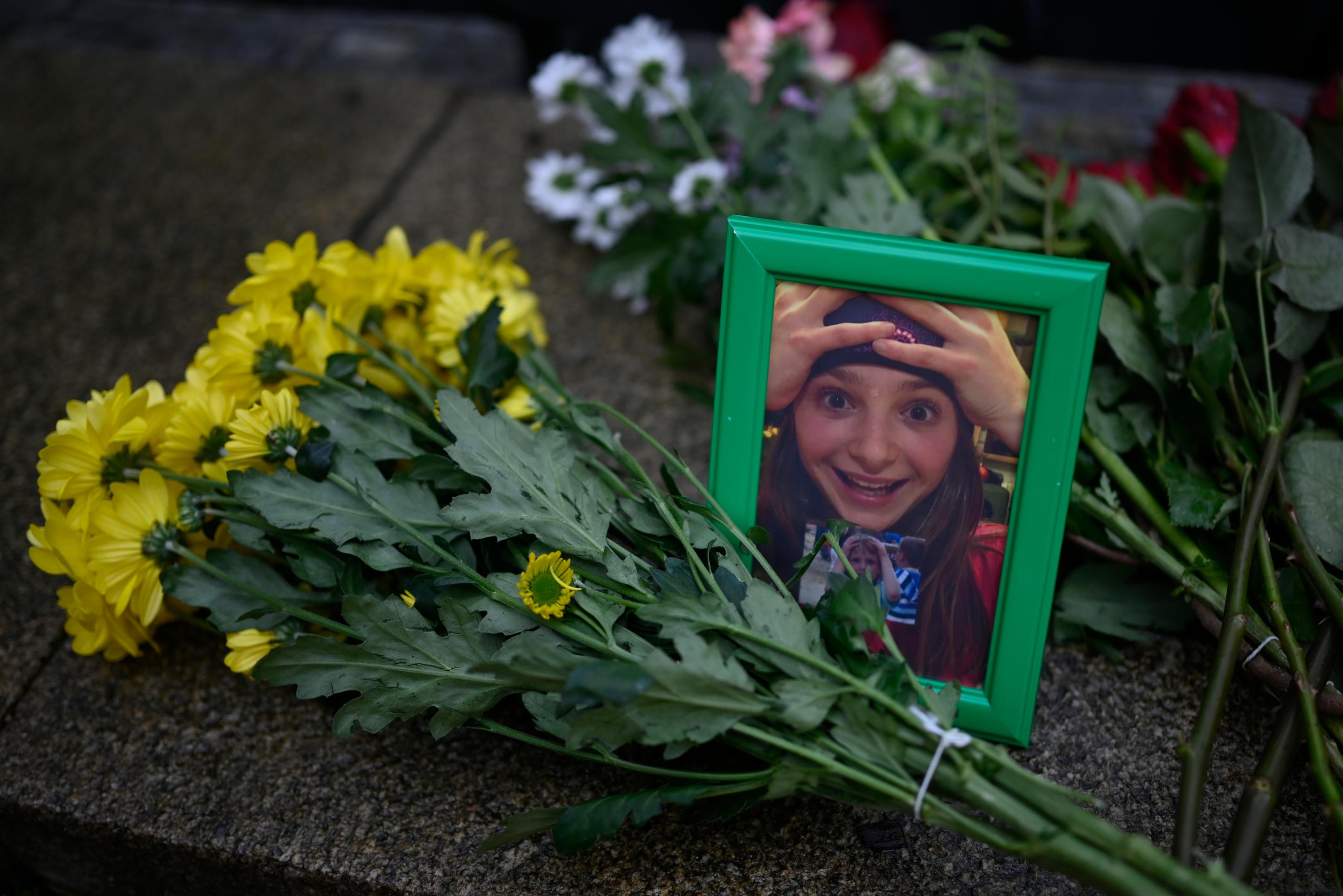 Fotografia jednej z obetí na pietnom mieste.