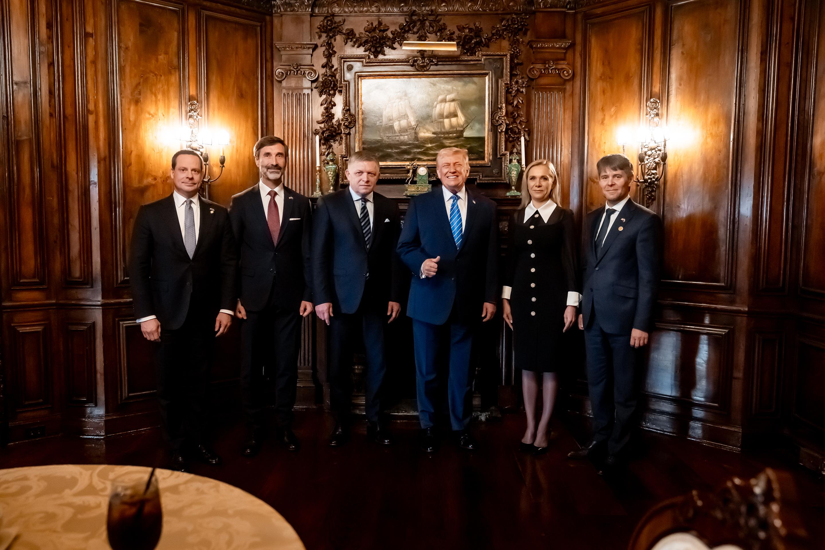 Robert Fico a Donald Trump na Floride USA