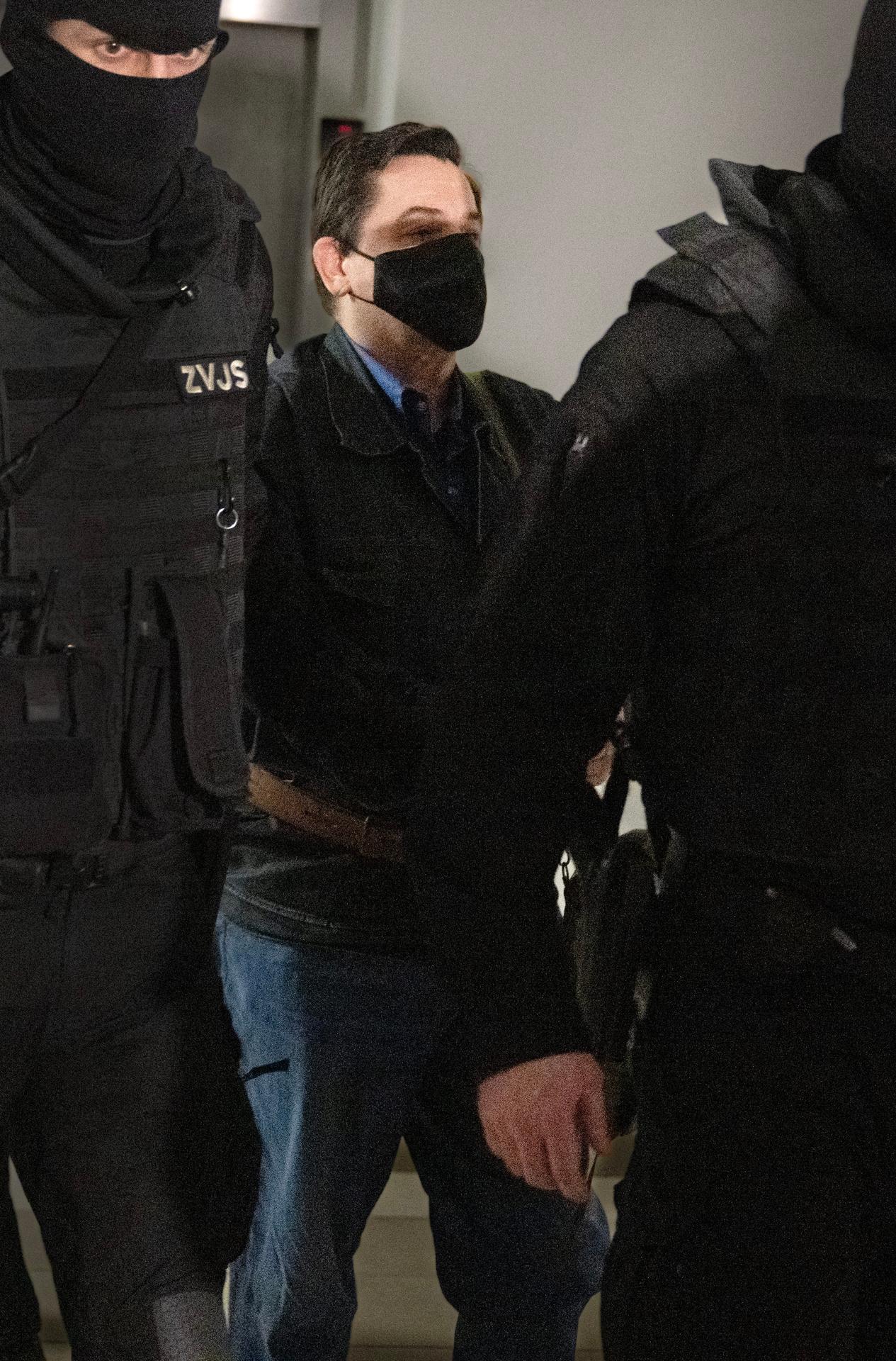 Obžalovaný Marian Kočner prichádza na súdny proces v kauze Kuciak.