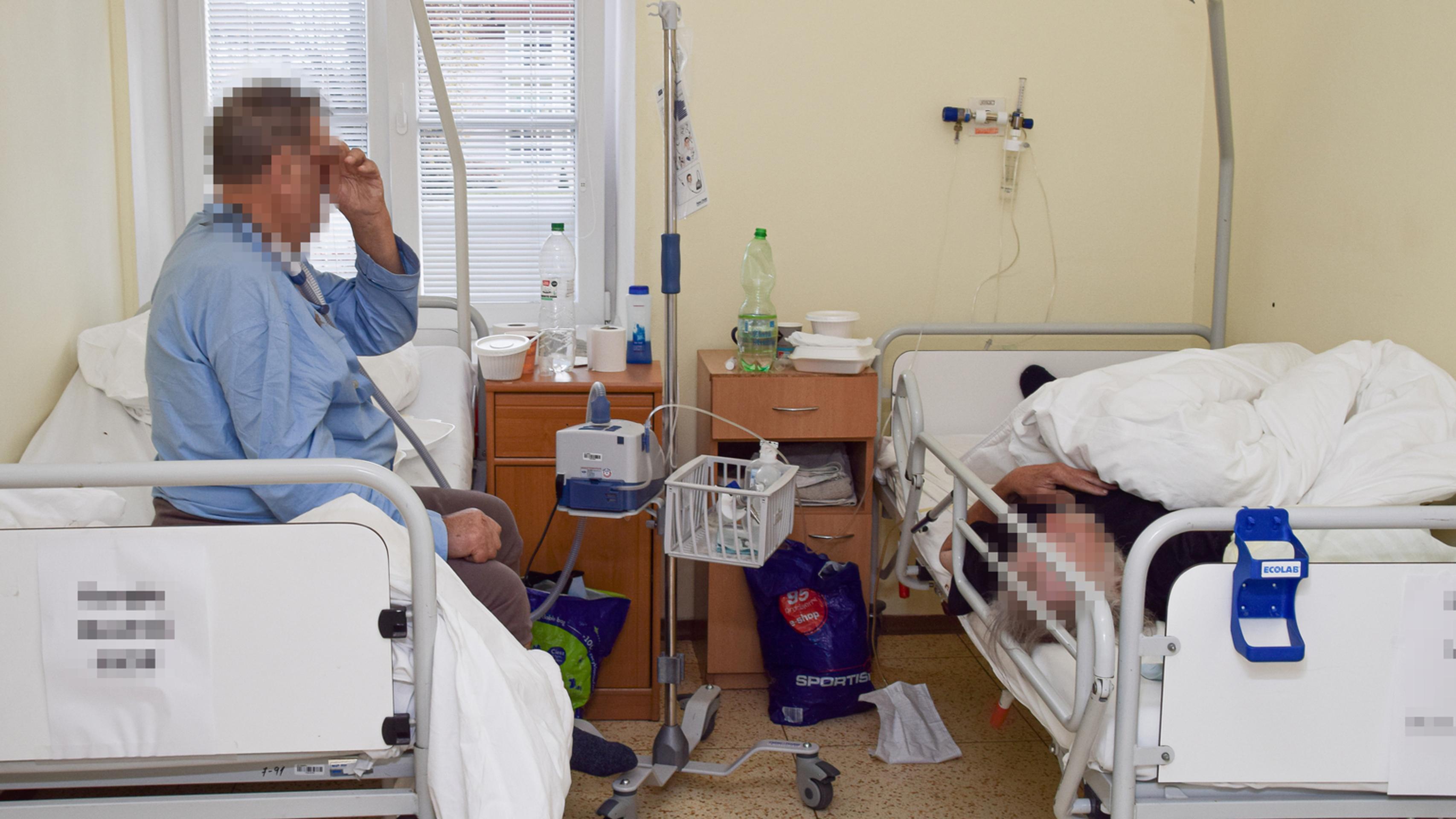 Covidové oddelenie v Rimavskej Sobote.