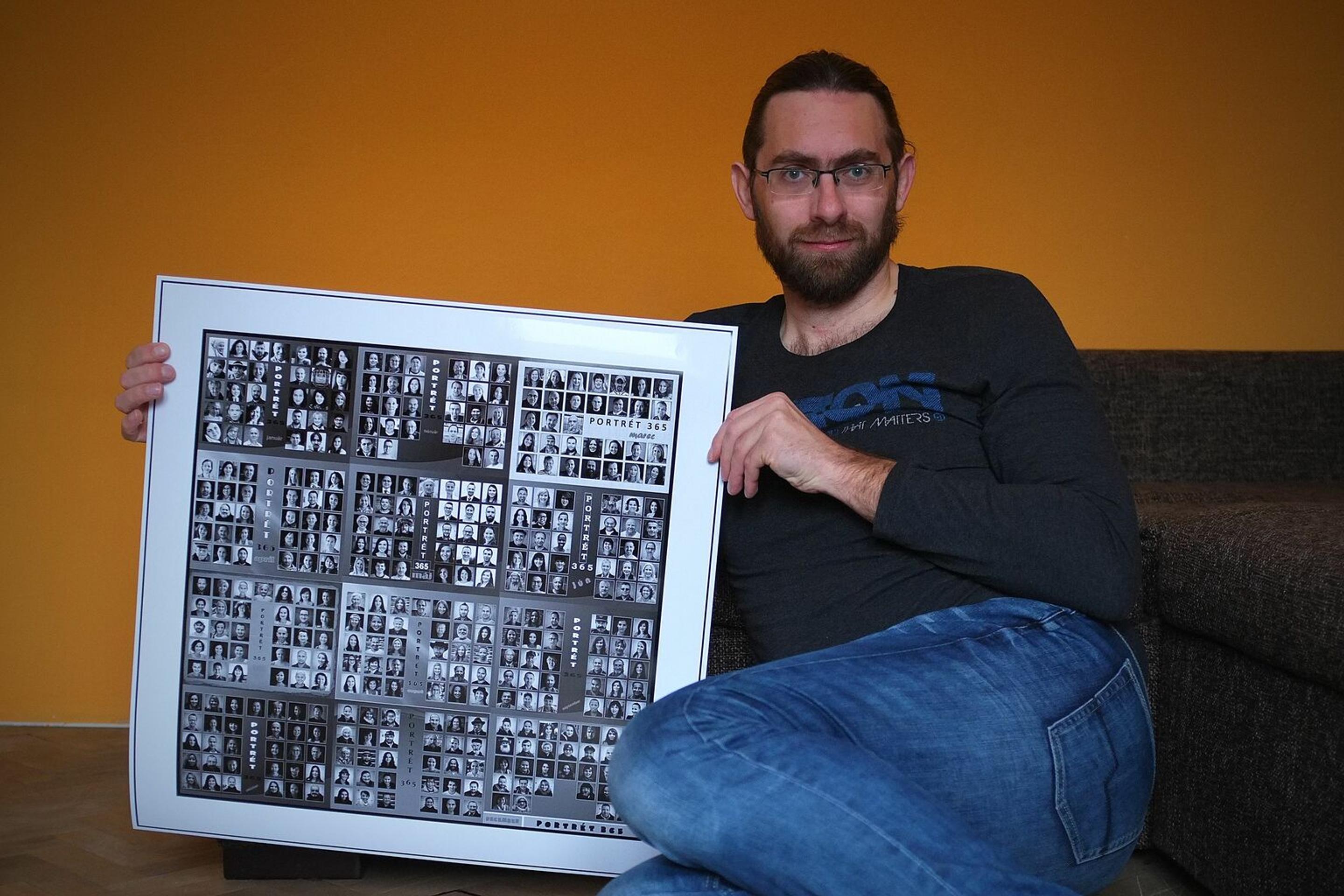 Fotograf Oliver Ondráš vytvoril 365 portrétov rôznych ľudí.