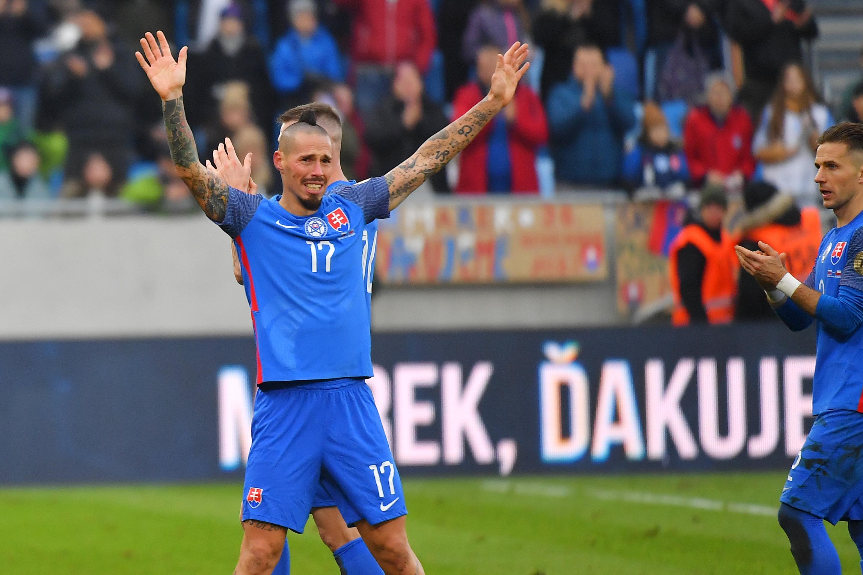 Marek Hamšík sa s reprezentáciou rozlúčil v prípravnom zápase s Čile.