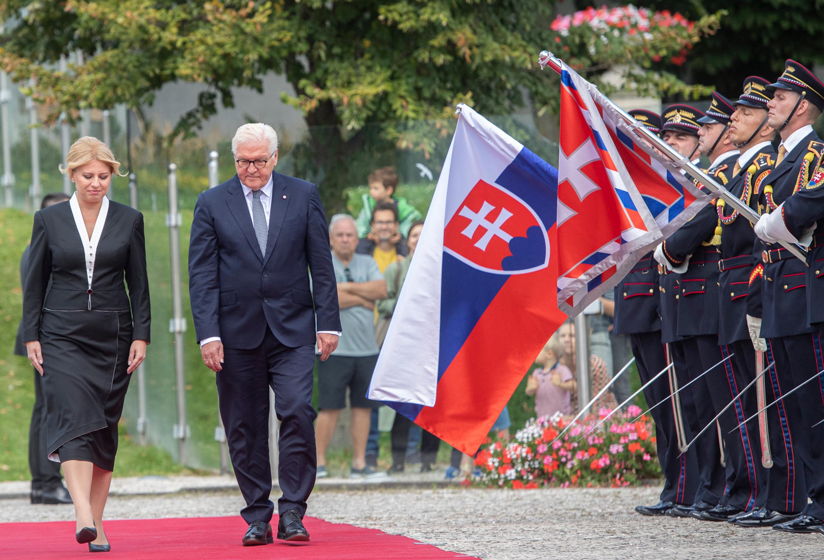 Prezidentka privítala nemeckého prezidenta.