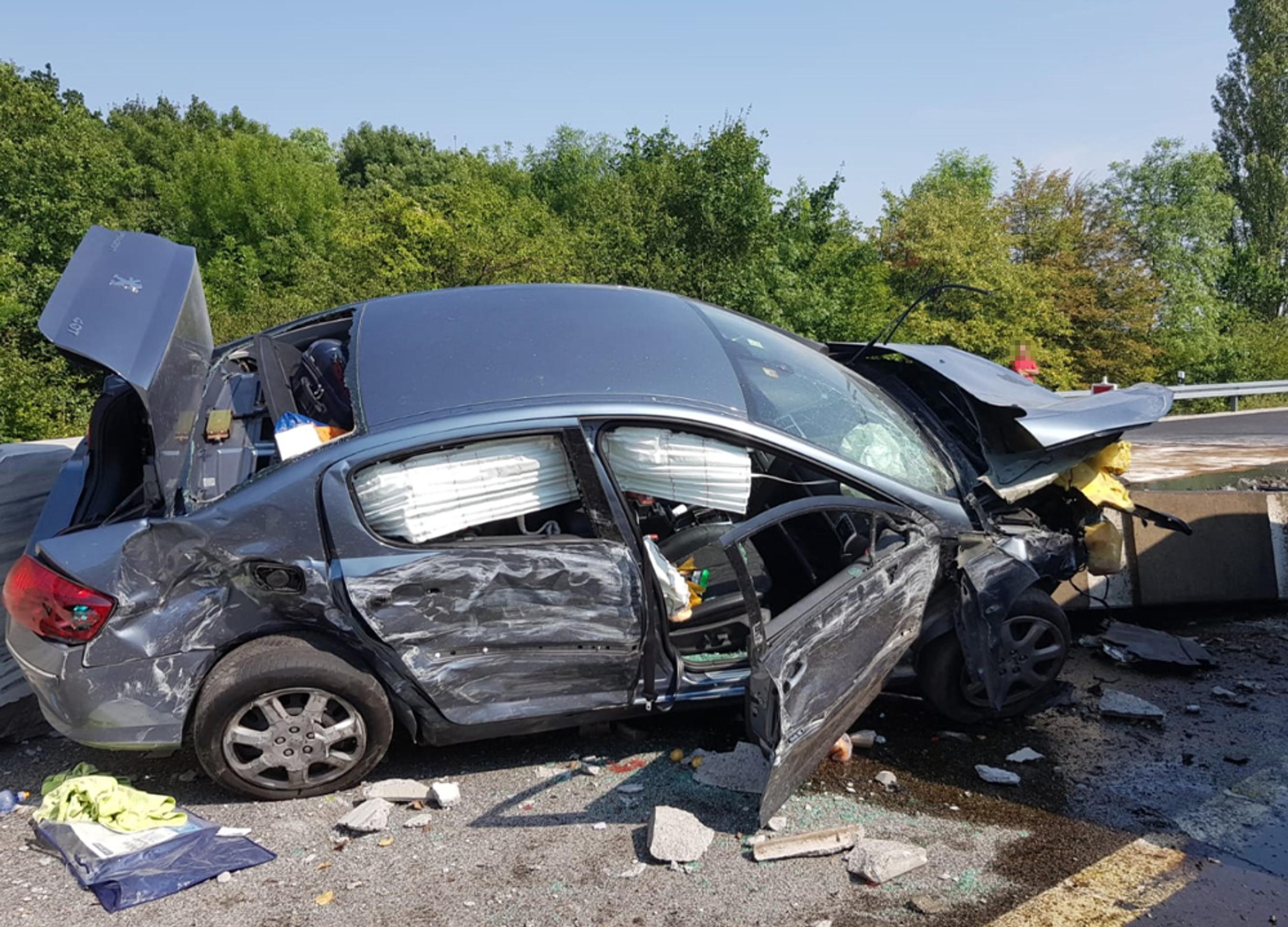 Nehoda na D1 pri Červeníku.