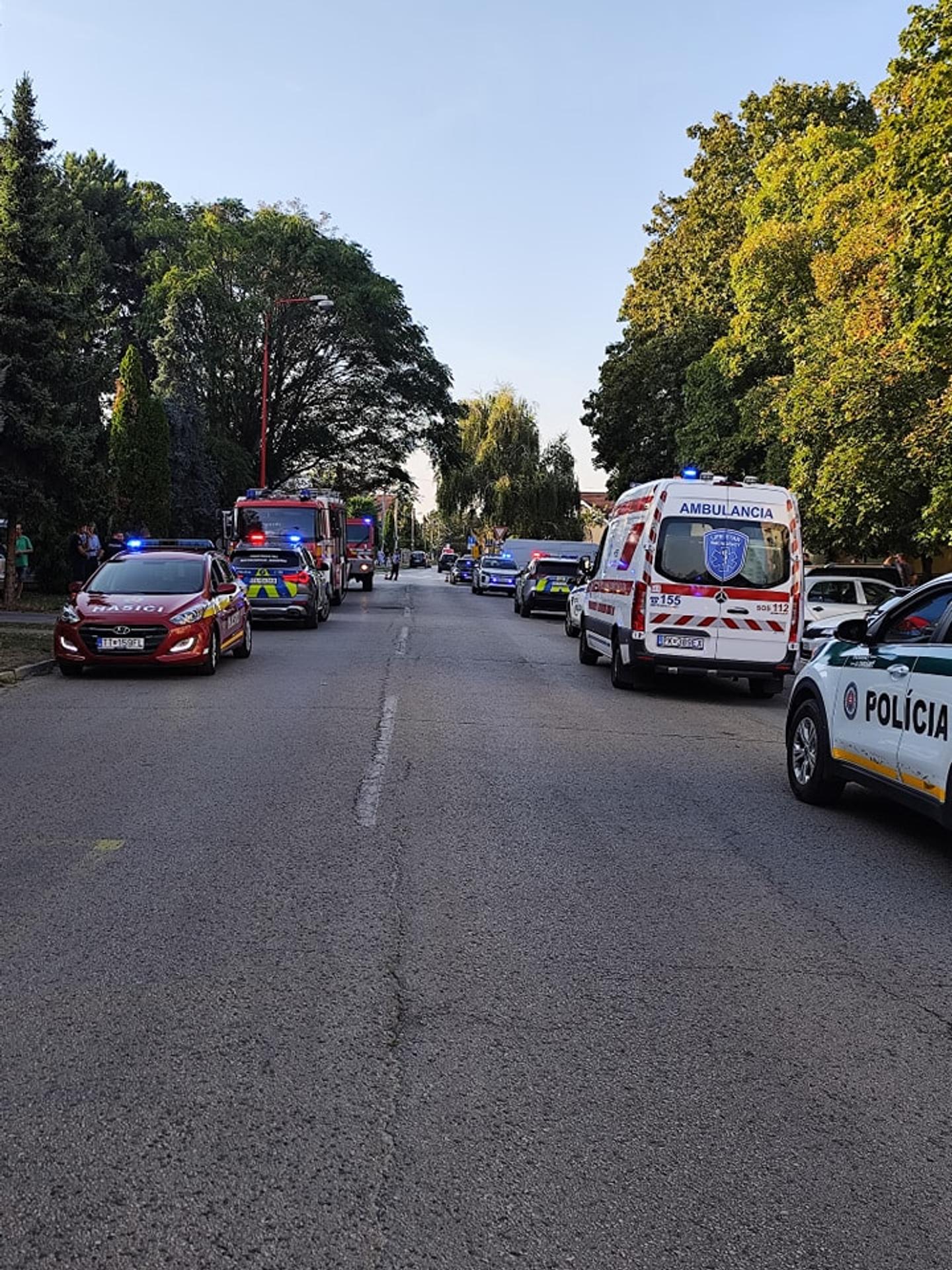 Požiar a výbuch v Trnave.