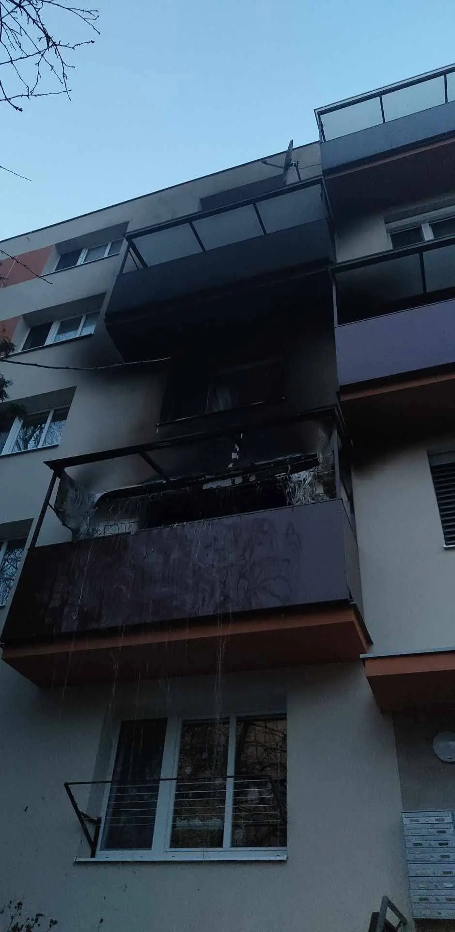 Požiar na sídlisku vo Vrábľoch