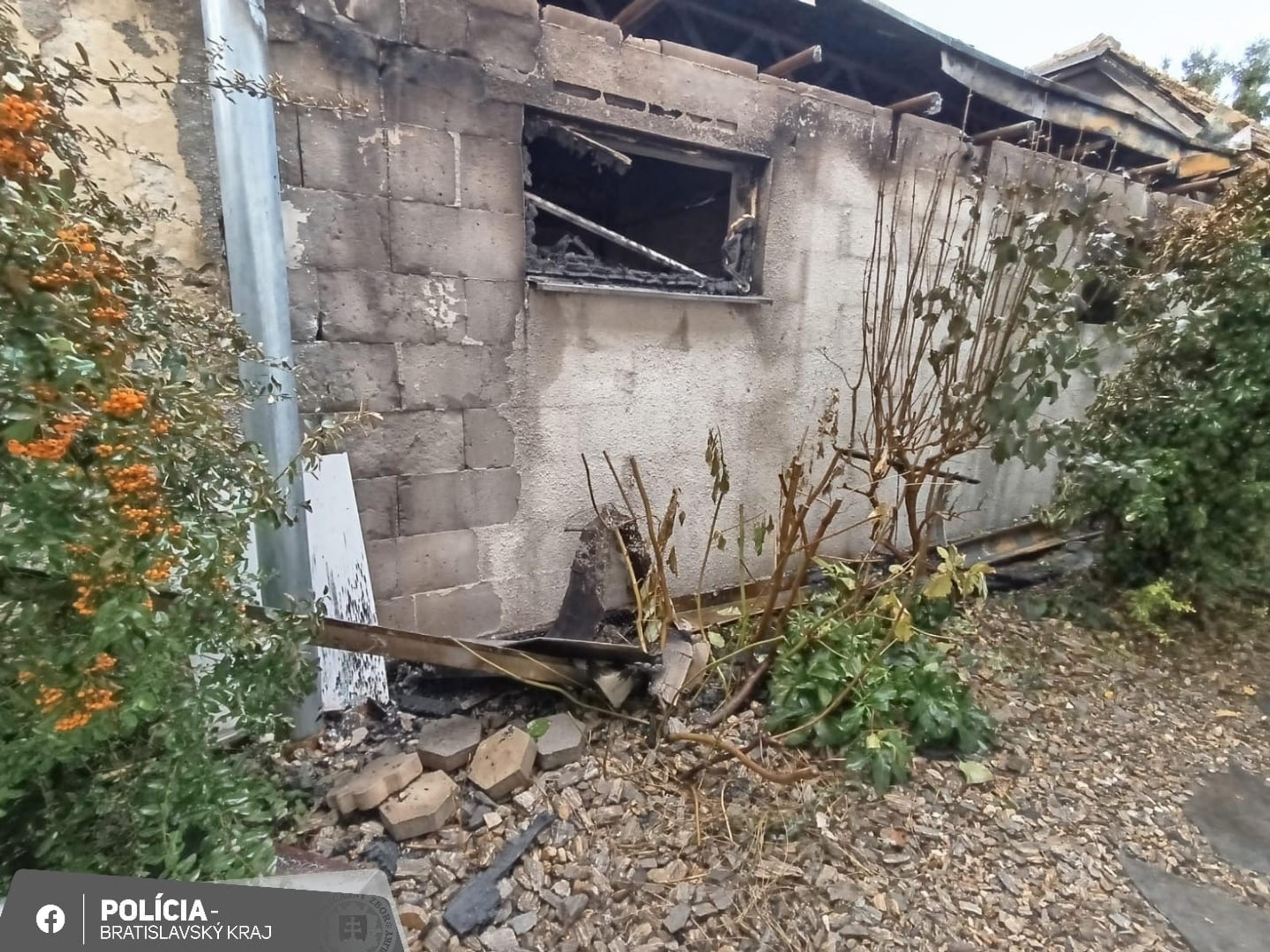 Požiar v Bratislave.