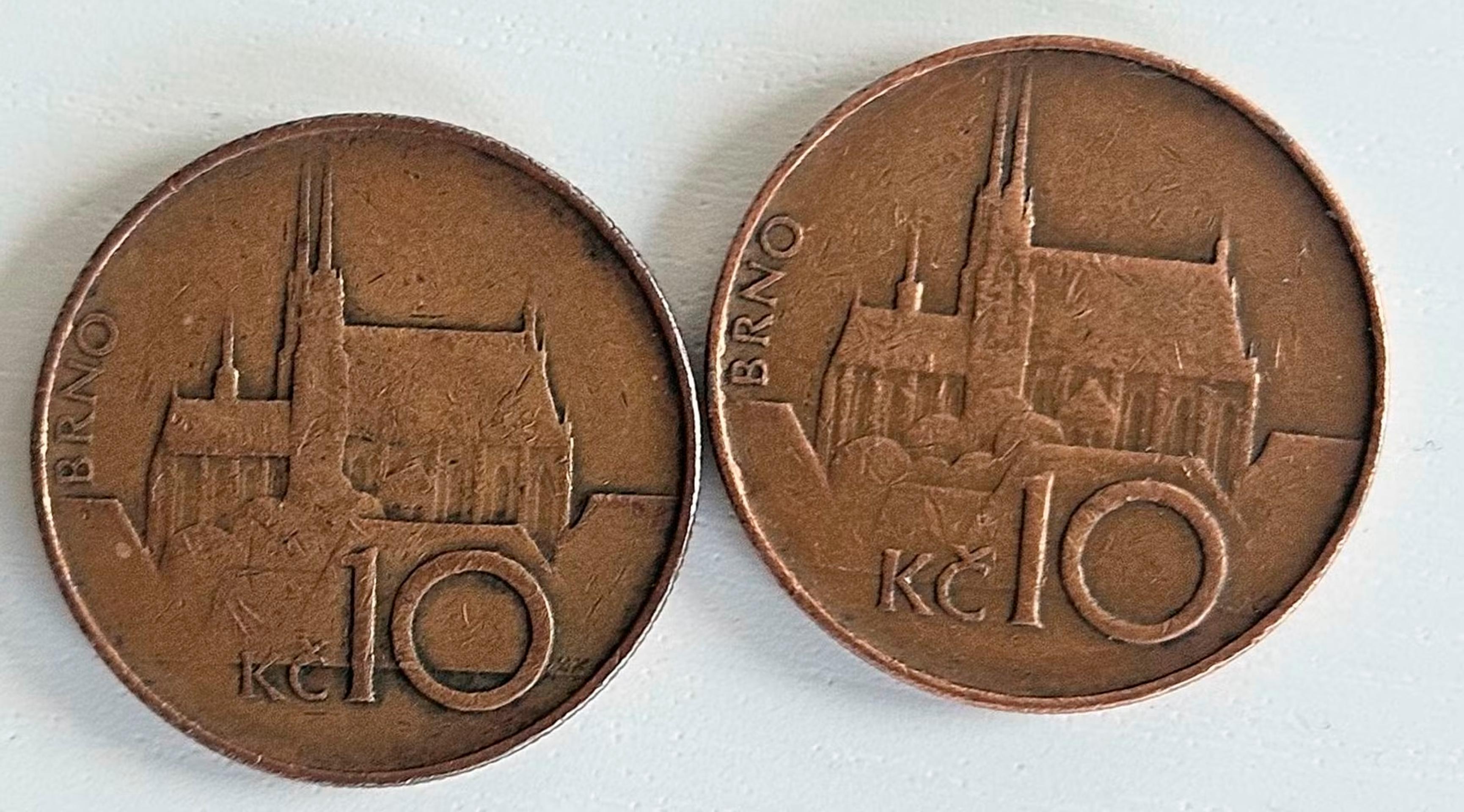 Vzácna desaťkorunáčka z roku 1993.