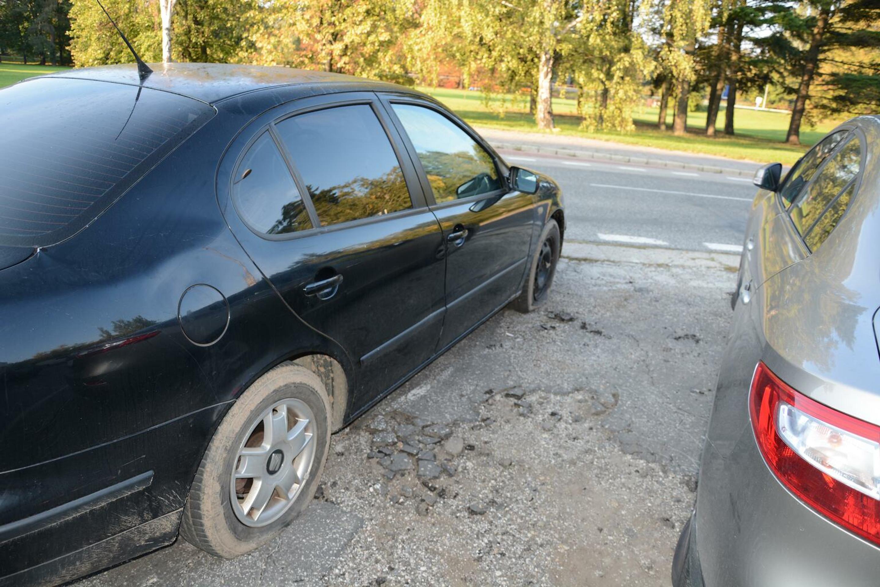 Prepichnutá pneumatika.