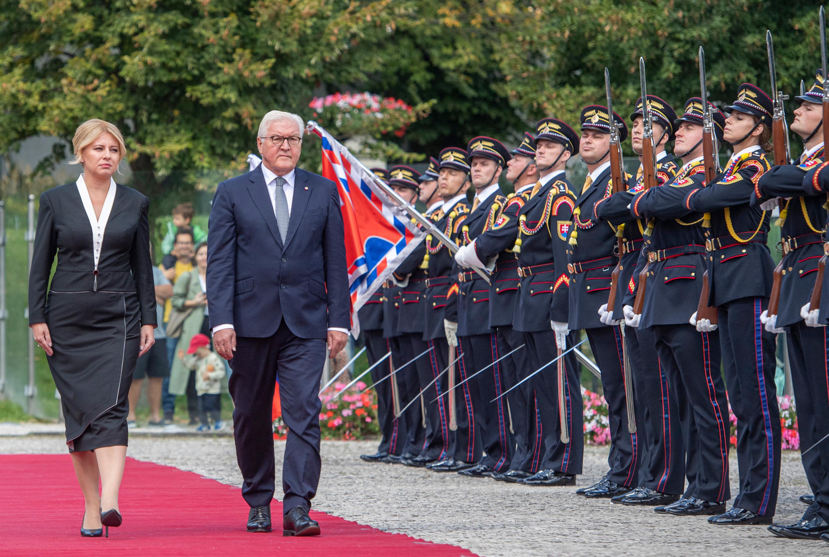 Prezidentka privítala nemeckého prezidenta.