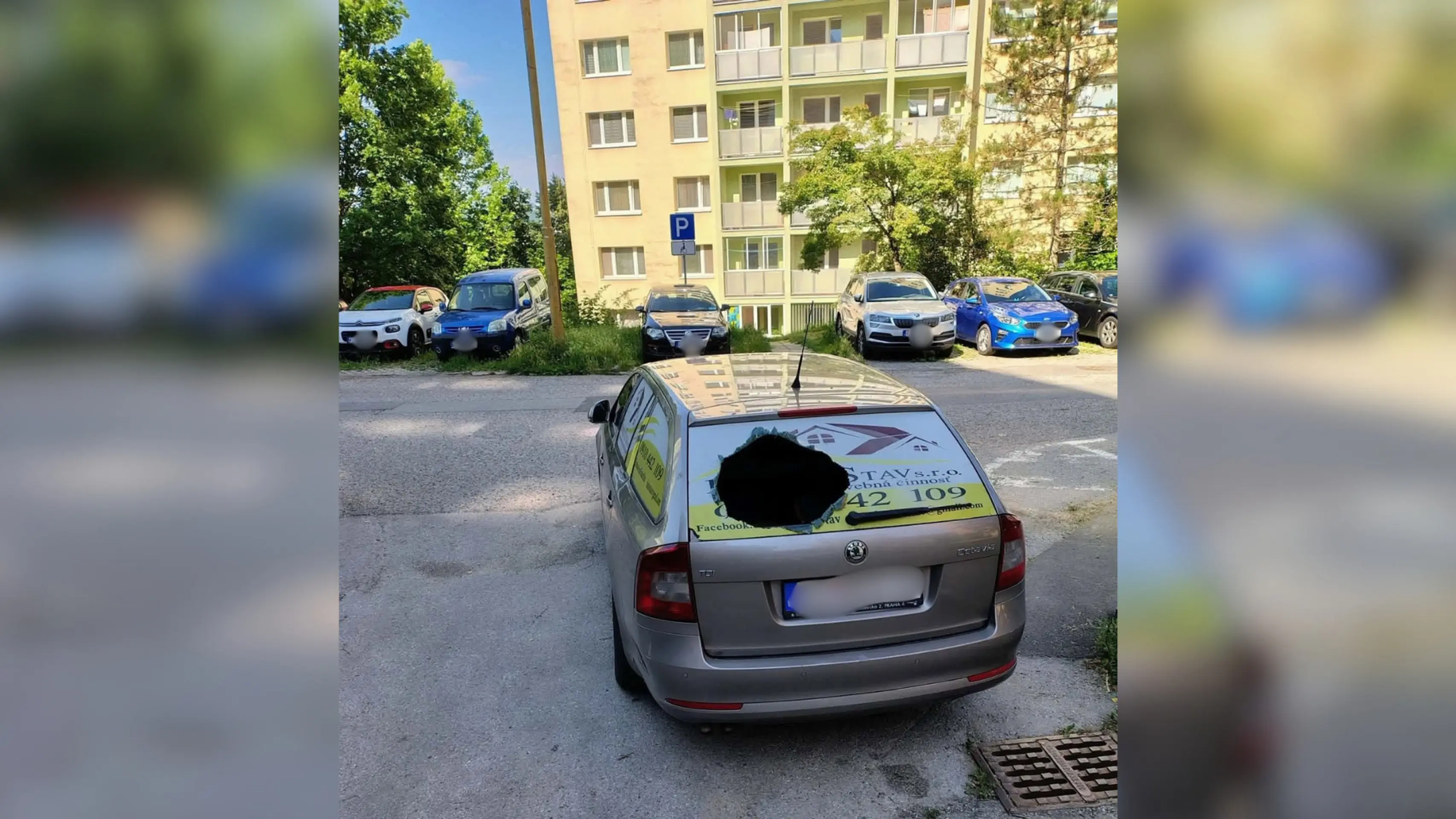 Vyčíňanie vandalov v Košiciach.
