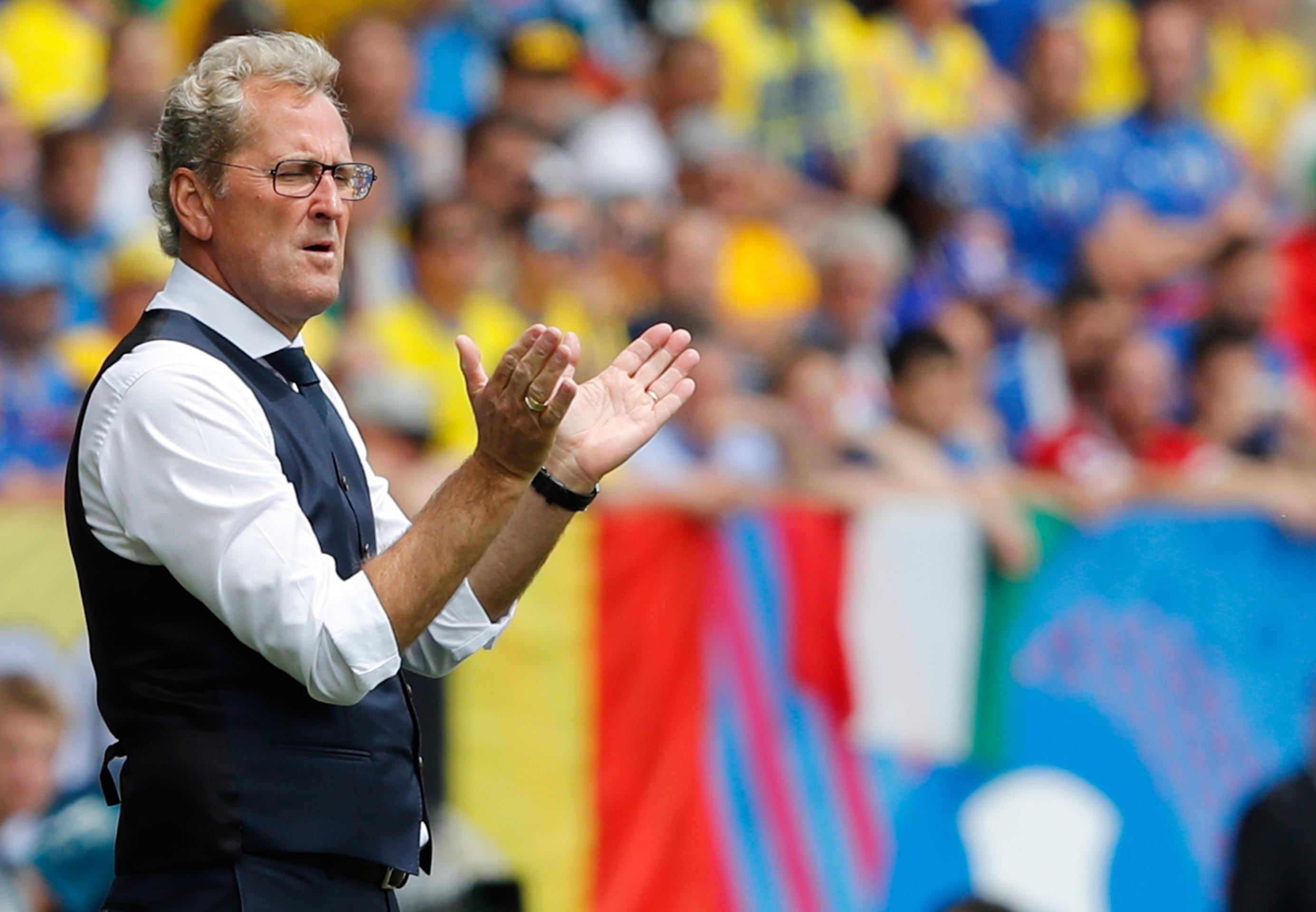 Tréner švédskej futbalovej reprezentácie Erik Hamren.