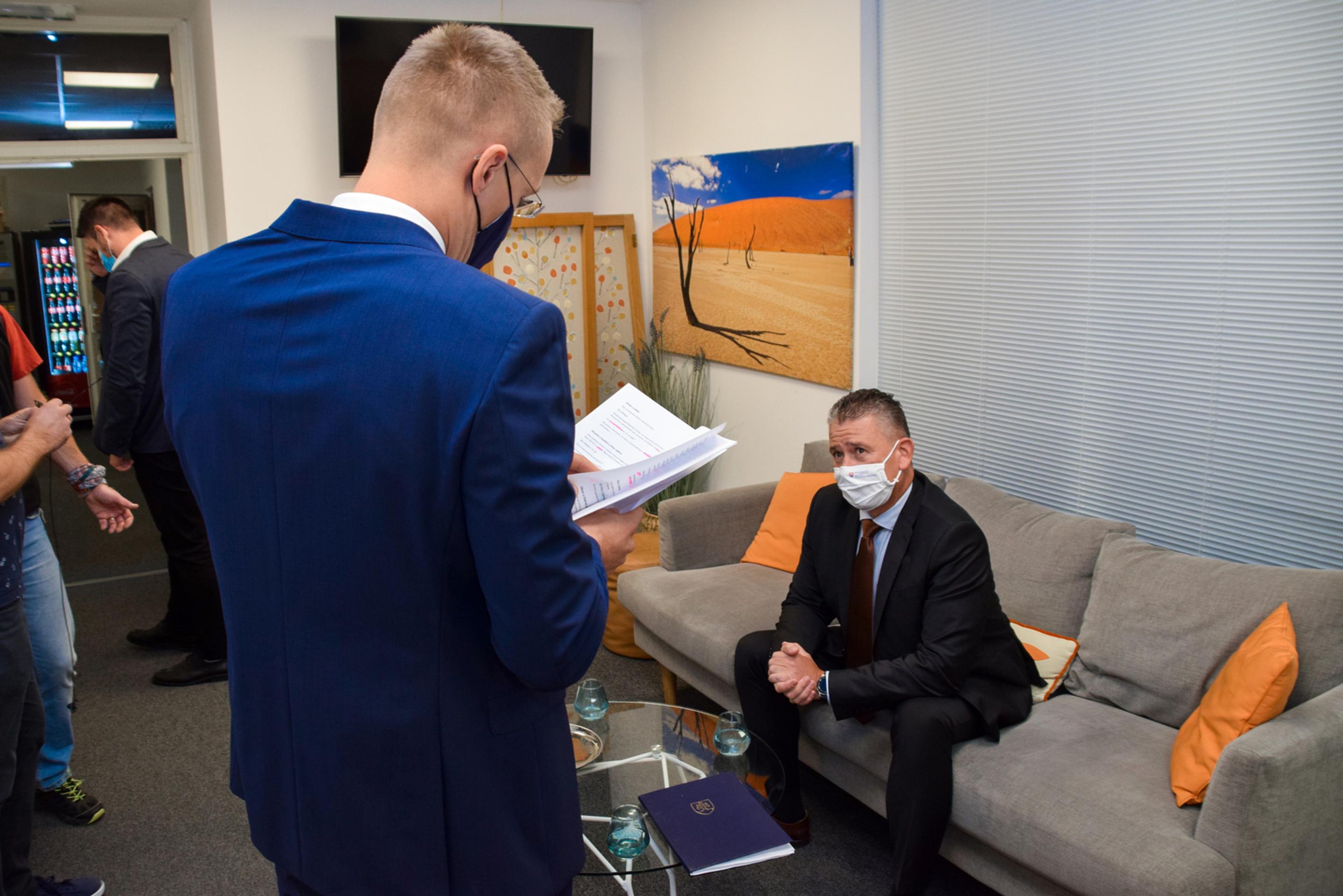 Roman Mikulec pred nakrúcaním.