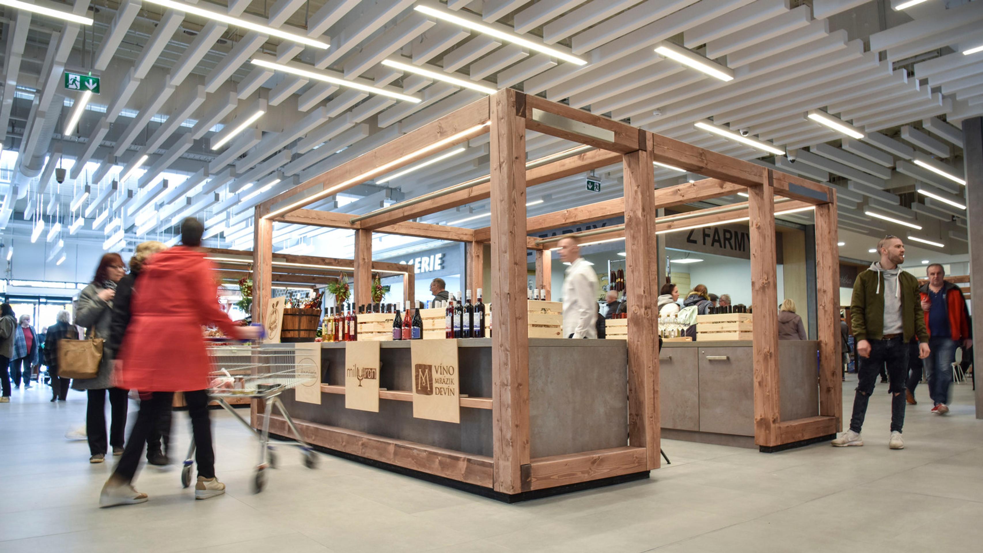 Novootvorená Petržalská tržnica.