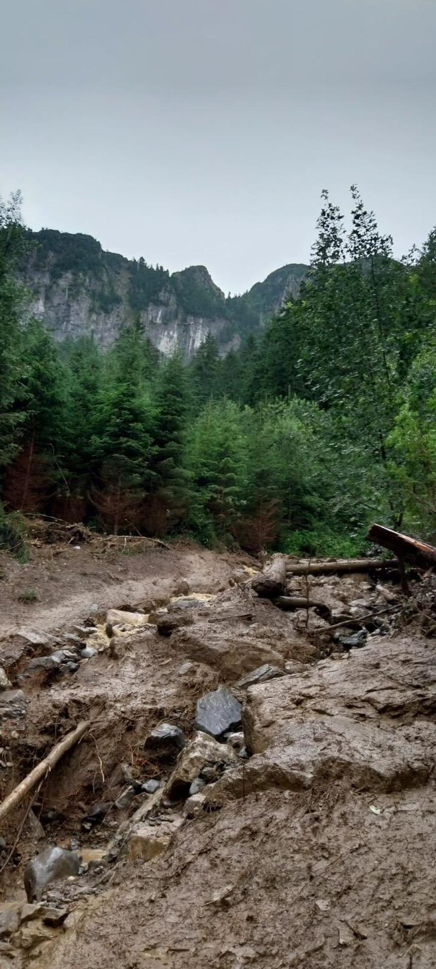 Oblasť, kde sa stalo nešťastie.