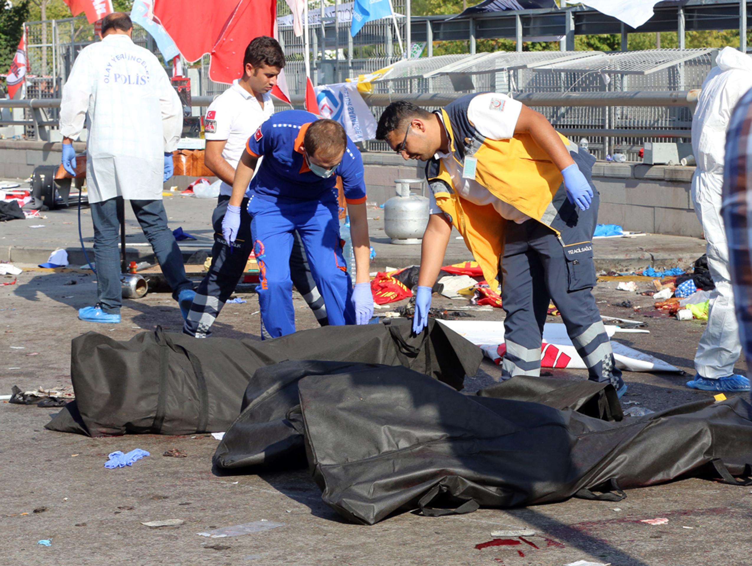 Bombové útoky v Ankare.