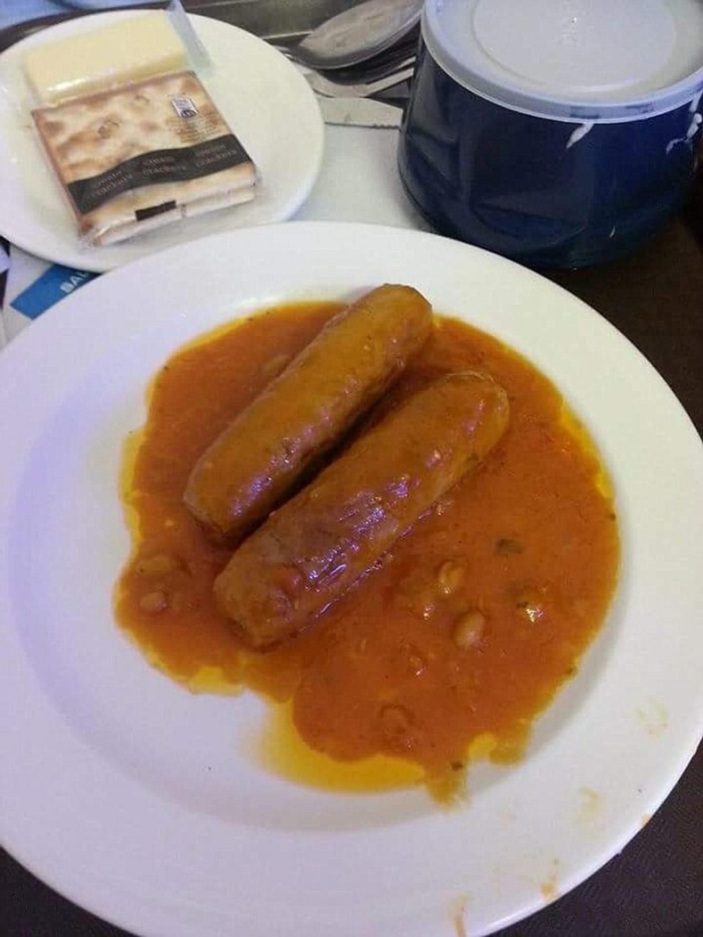 Nemocničná strava by mala byť zdravá. Fotku zachytili v Oxforde.