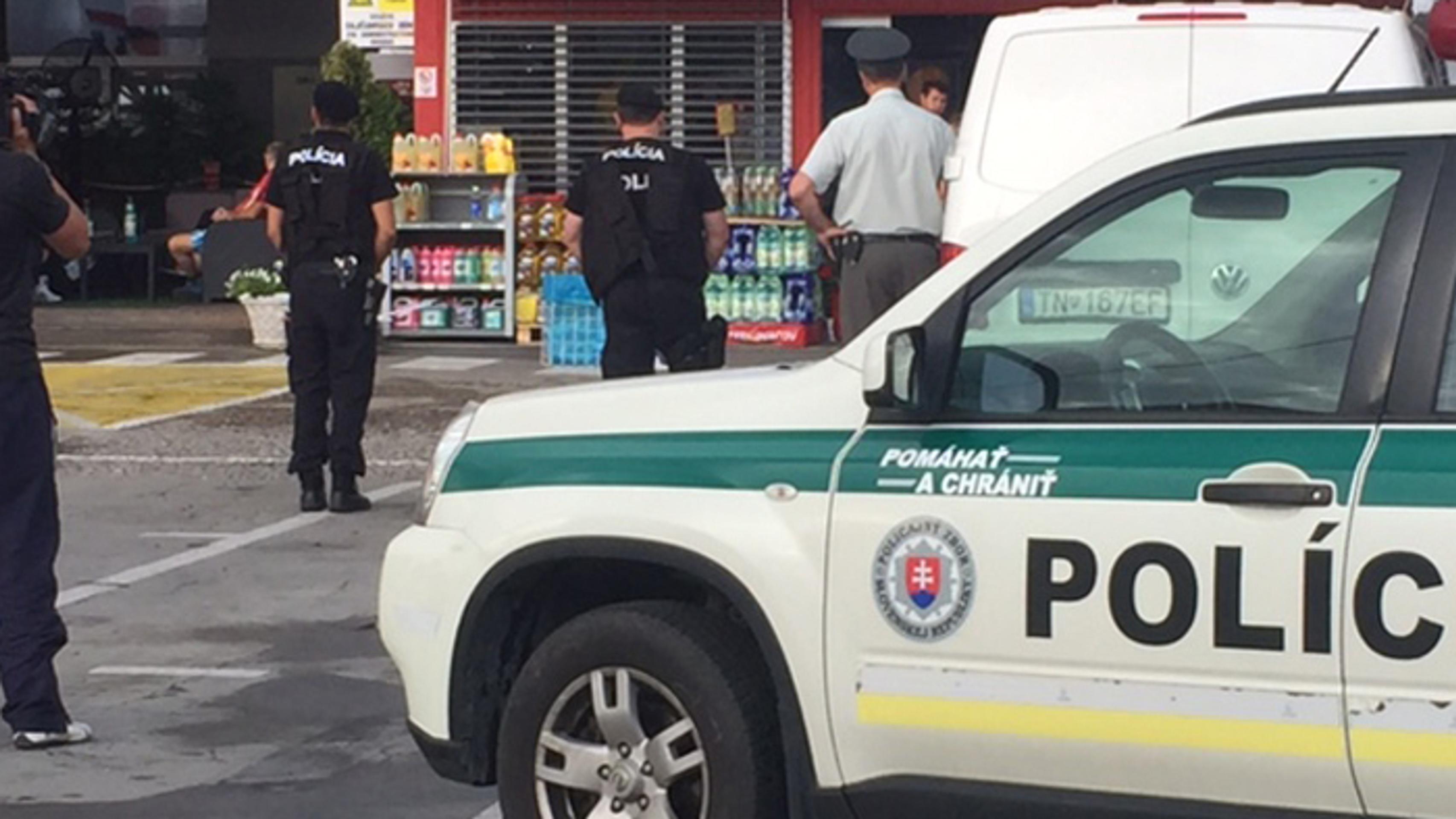 Prepad na čerpacej stanici pri Trenčíne.