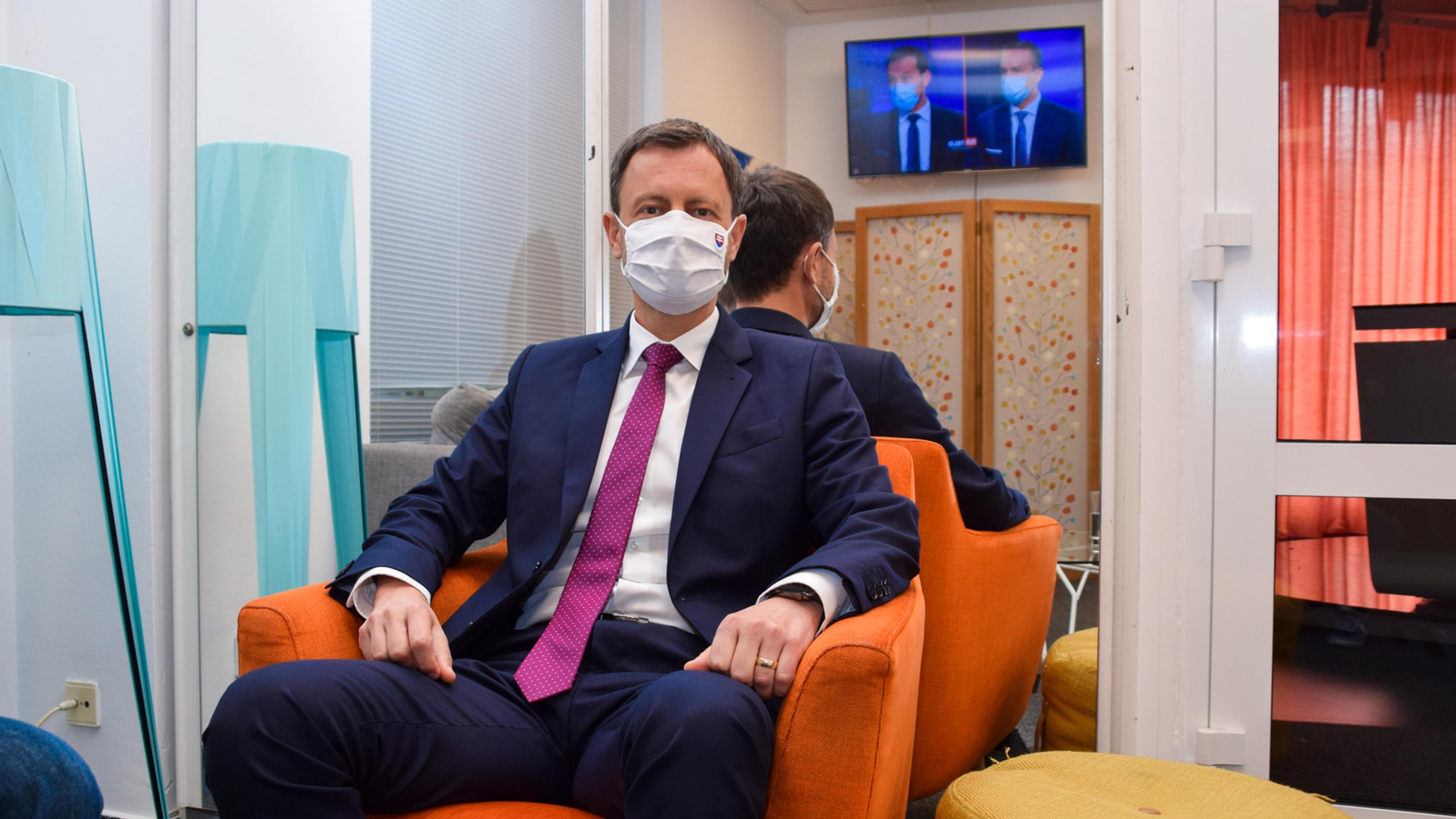 Eduard Heger pred nakrúcaním.